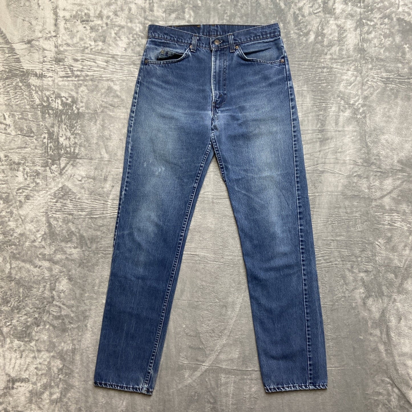 Vintage Levi’s 505 Straight Jeans Men’s Size 32x34 Blue Denim 80s Black Tab Rare