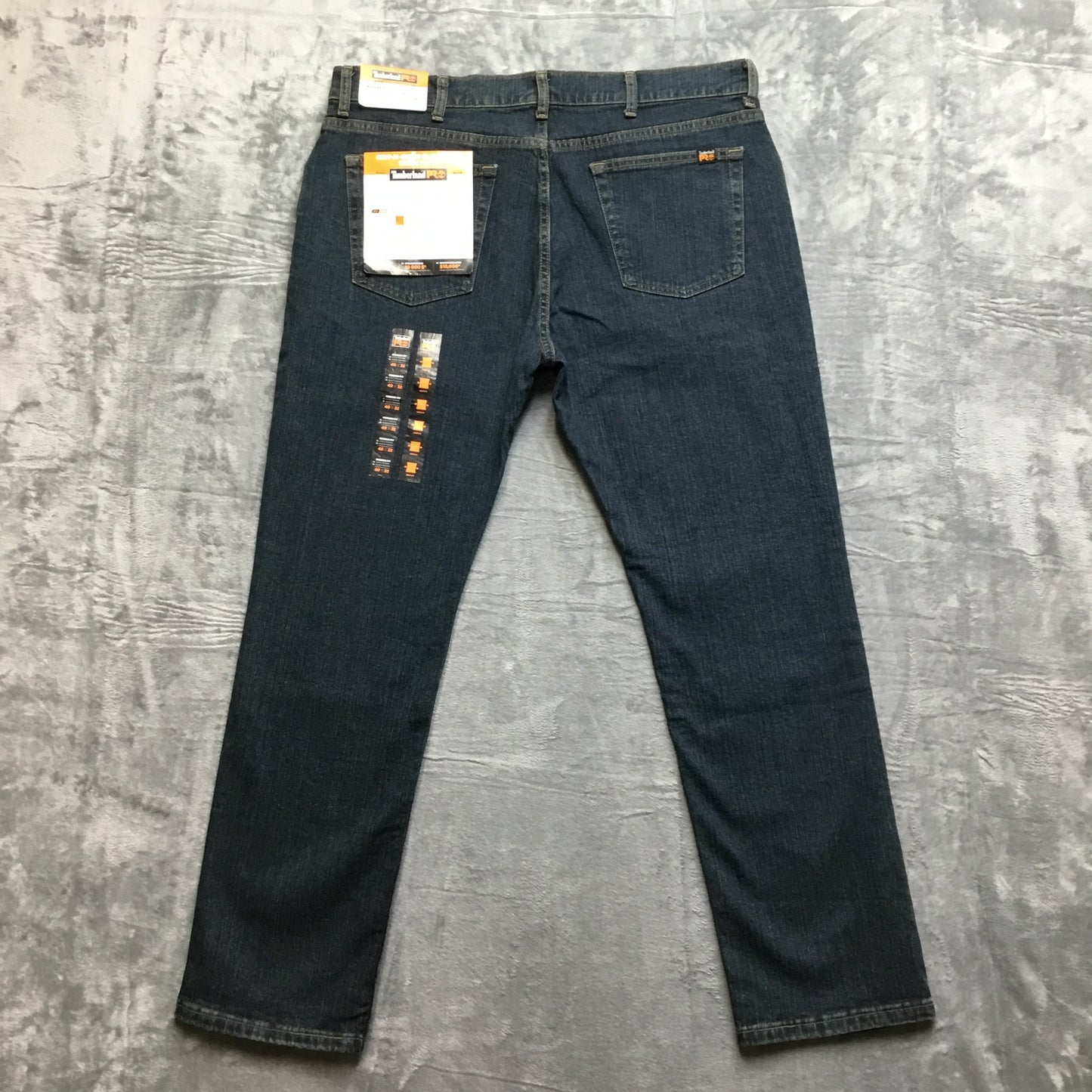 New Timberland PRO Modern Fit Grit-N-Grind Straight Jeans Men's Size 40x32 Blue Denim