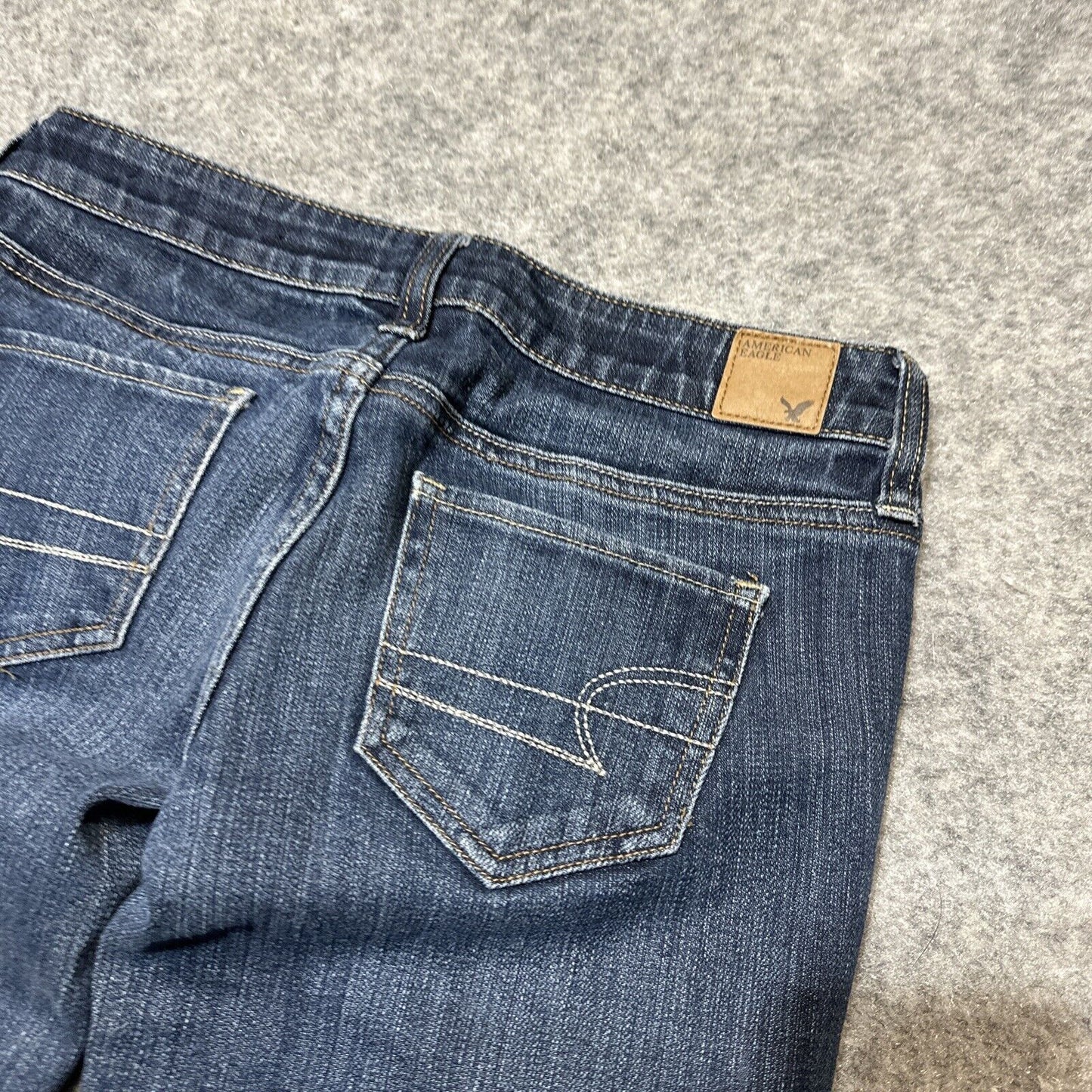 American Eagle Stretch Women's Super Skinny Jeans Size 0R Blue Dark Denim