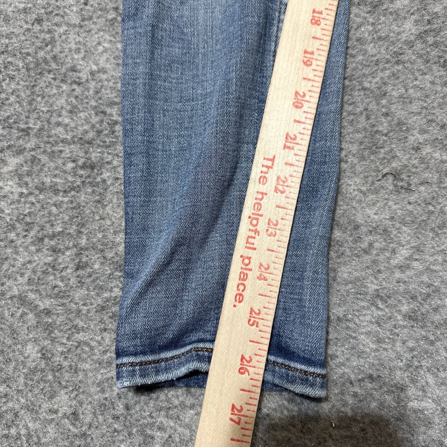 Vigoss Distressed Jagger Skinny Jeans Women's Size 25 / 28 Blue Denim Zip Pocket