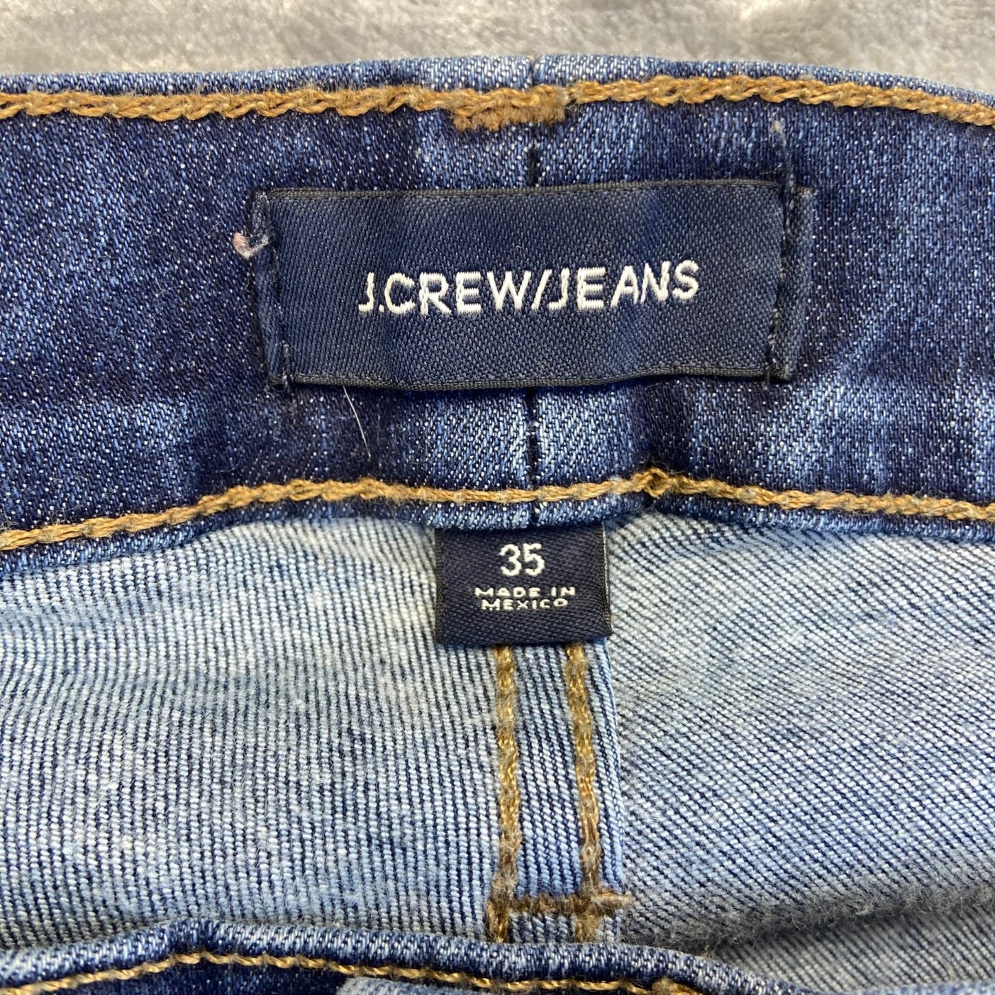 J.Crew Men's 10" High-Rise Toothpick Skinny Jeans Size 35 Blue