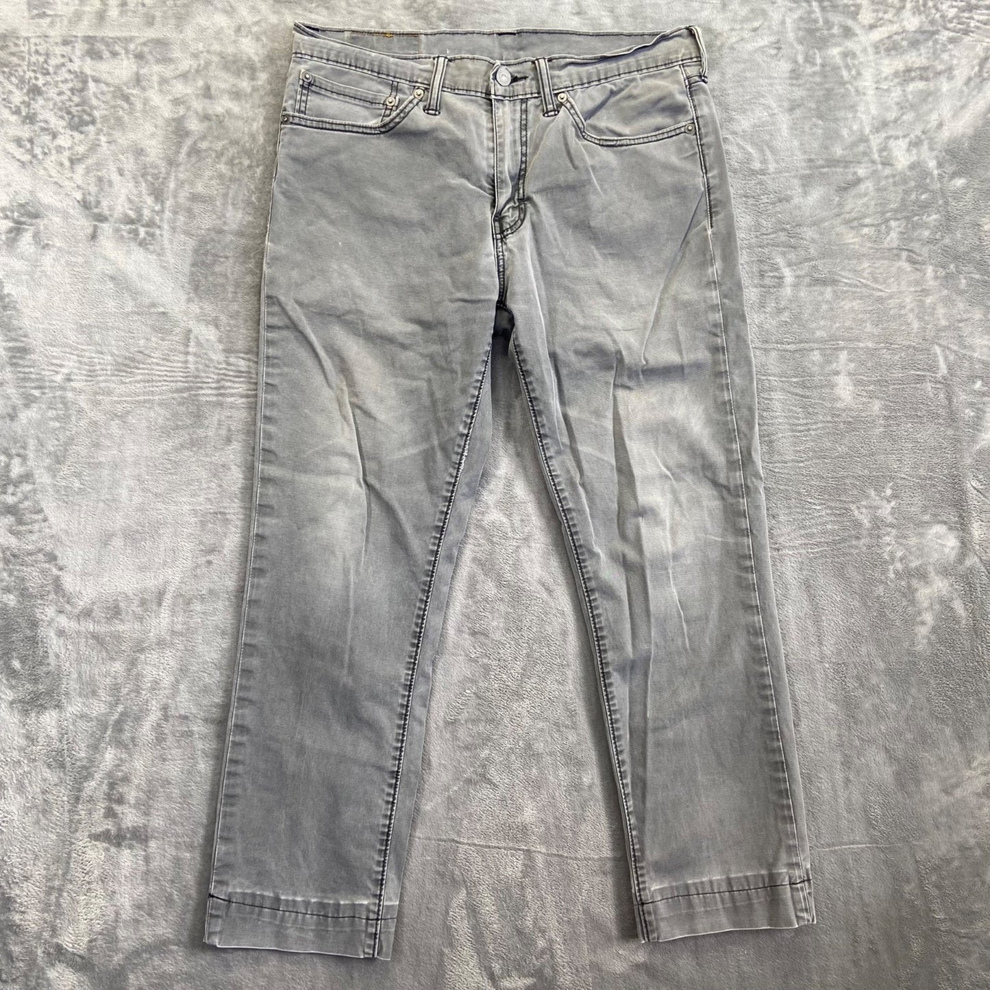 Levi's 511 Slim Jeans Men's 34x36 Gray Cotton Blend Casual