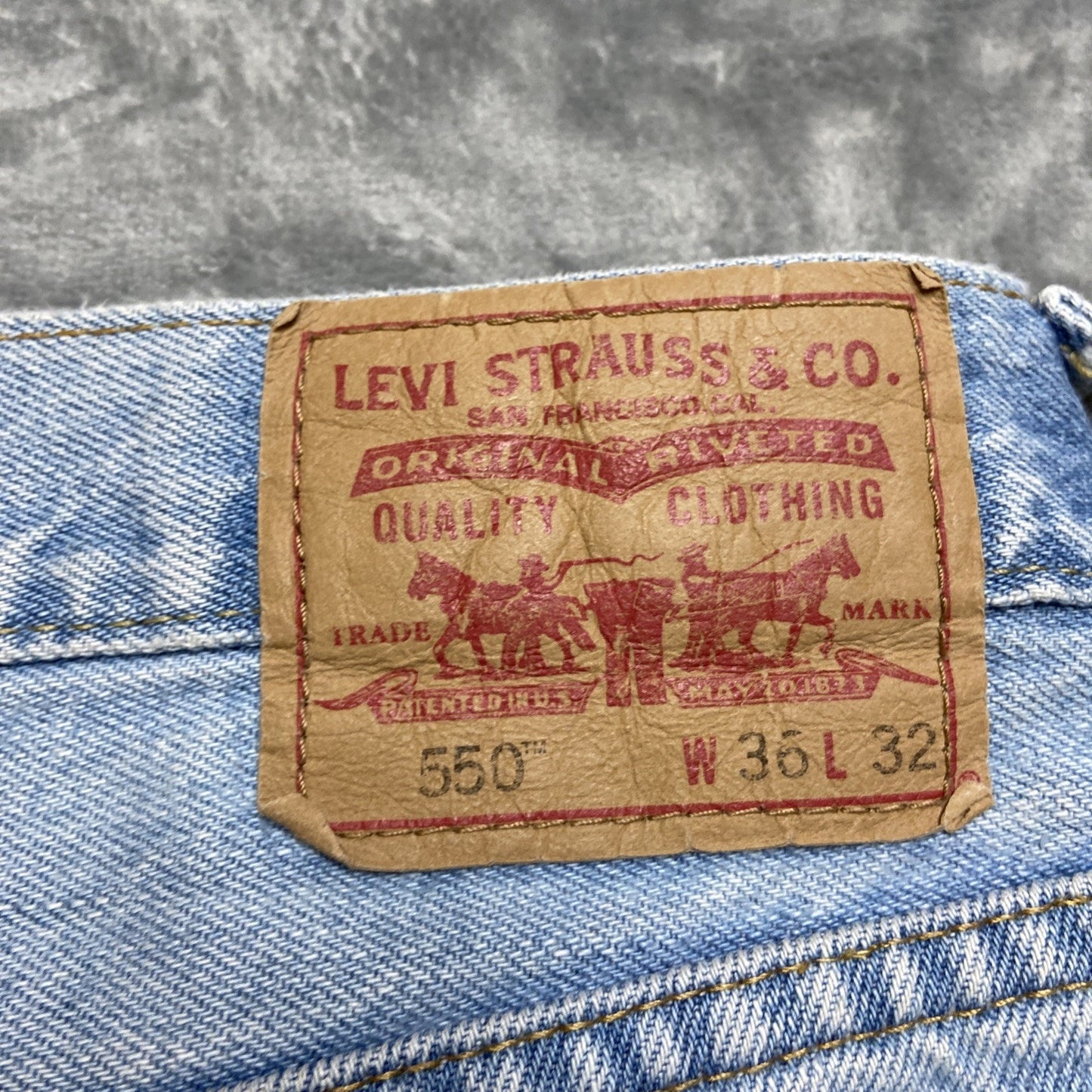 Wholesale Lot of 3 Levi's Work Jeans Men's Size 36x32 Blue Gray Grade B