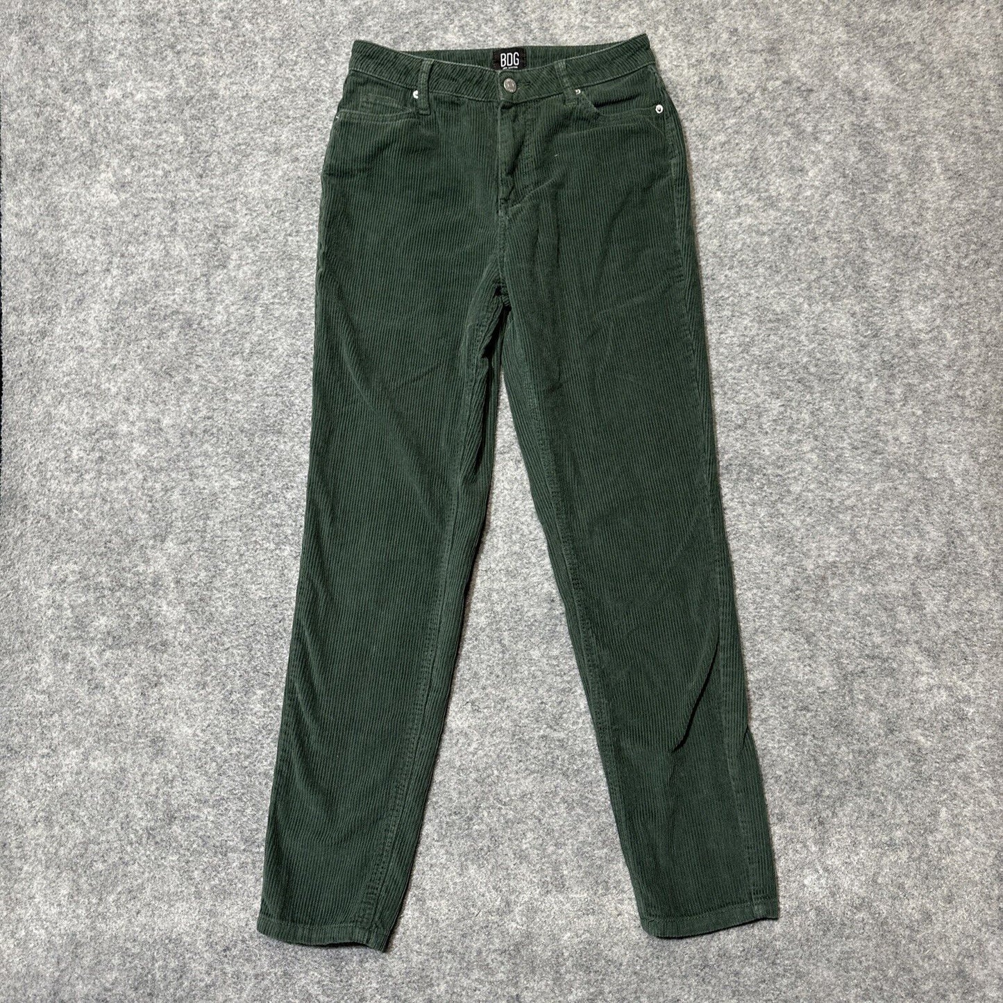 BDG Urban Outfitters Women's Corduroy High Rise Mom Jeans Size 25 Green Denim