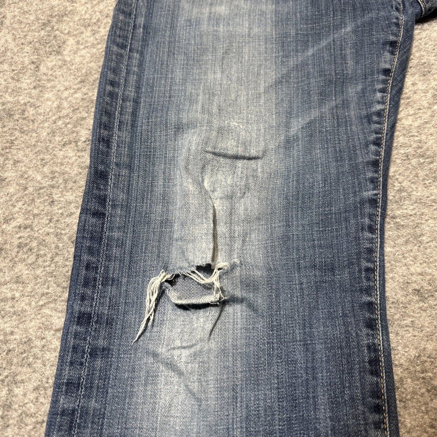 AG Adriano Goldschmied Distressed The Protege Straight Jeans Men's 32x32 Blue