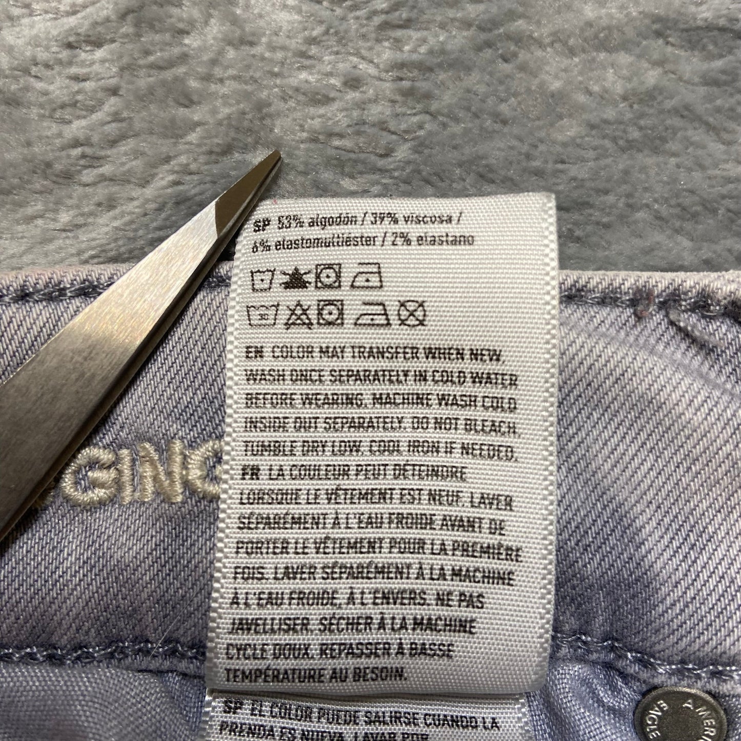 American Eagle Ne(x)t Level Stretch Hi Rise Jegging Women's Sz 4 Gray Denim