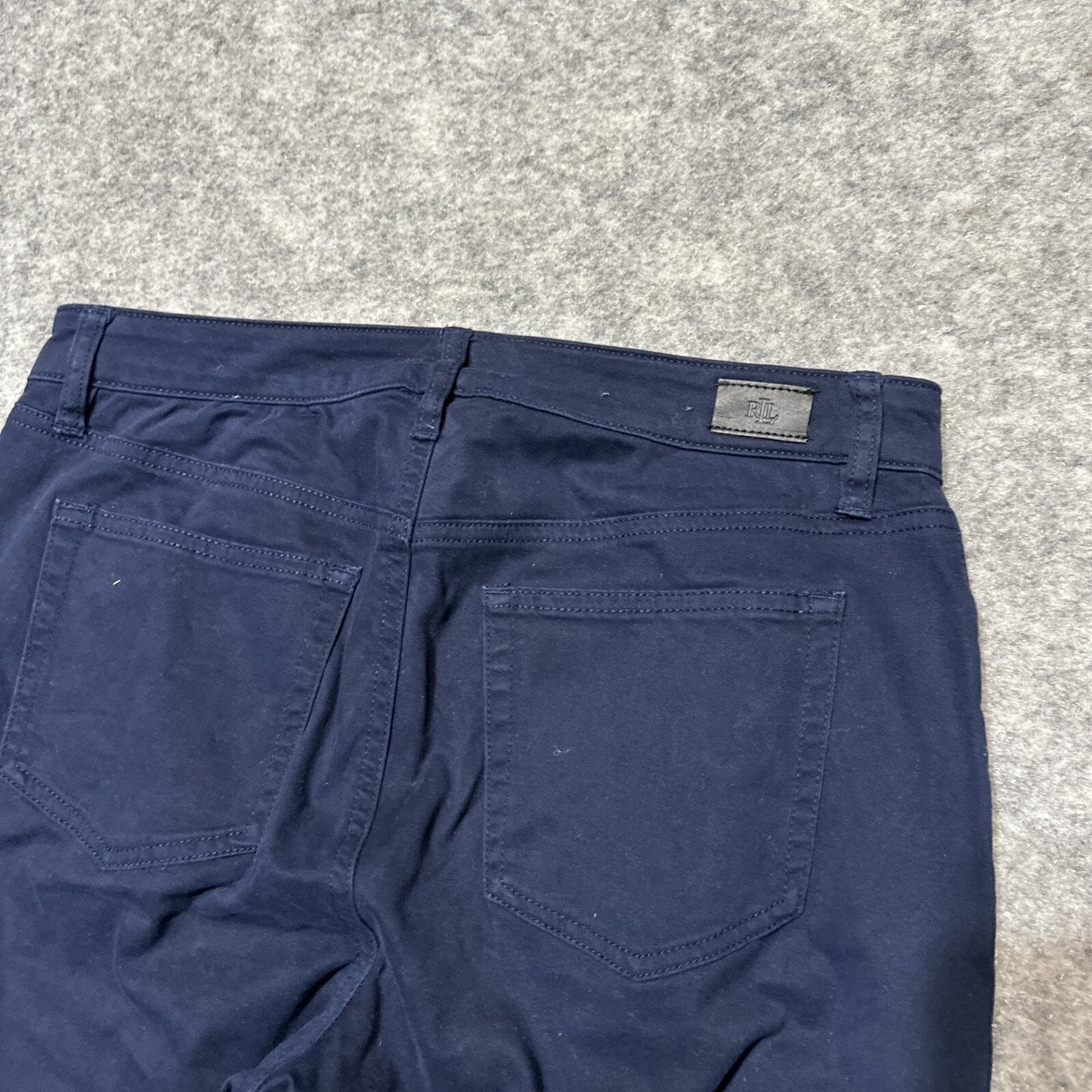 Ralph Lauren Premier Super Crop Curvy Women’s Stretch Skinny Jeans Size 8 Blue