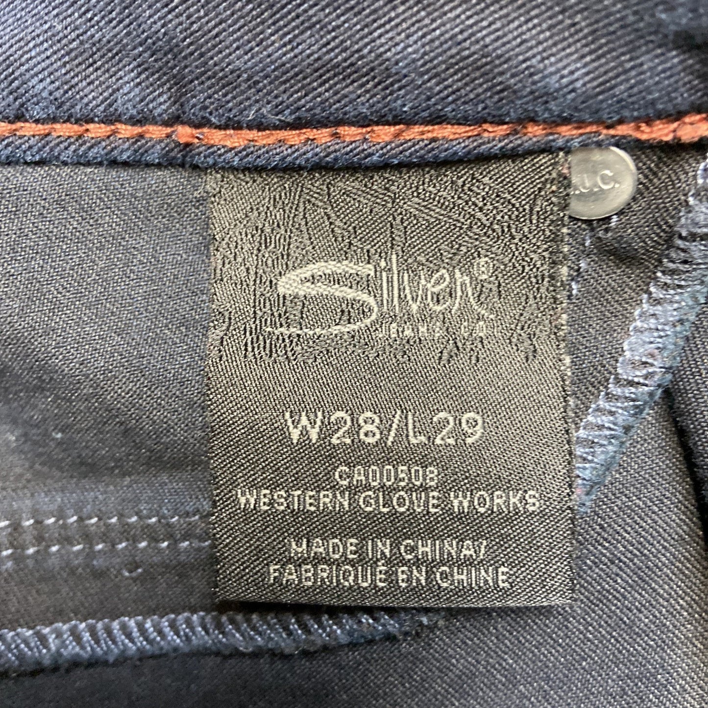 Silver Jeans Ashlee Skinny Jeans Women's Size 28x29 Dark Blue Denim