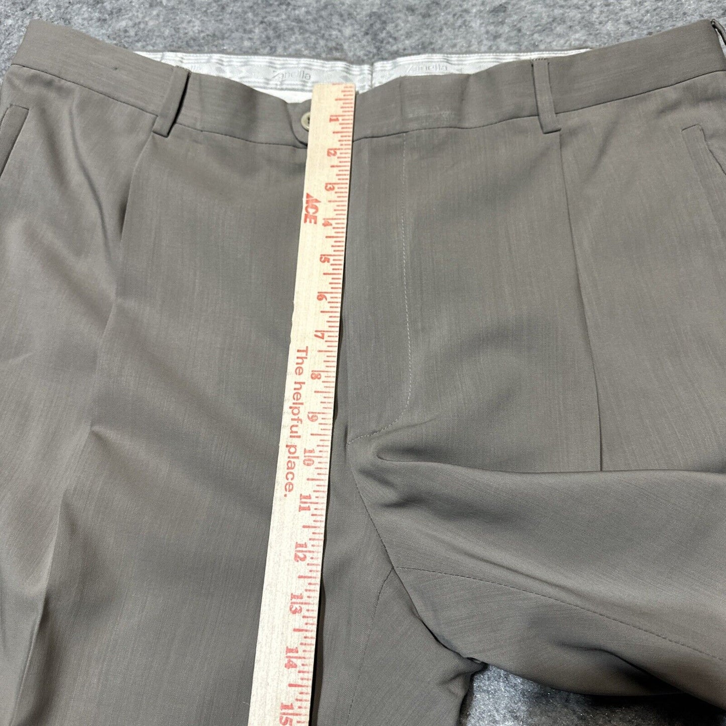 Zanella Nordstrom Pleated Classic Formal Dress Pants Men's Size 42 Gray Pants