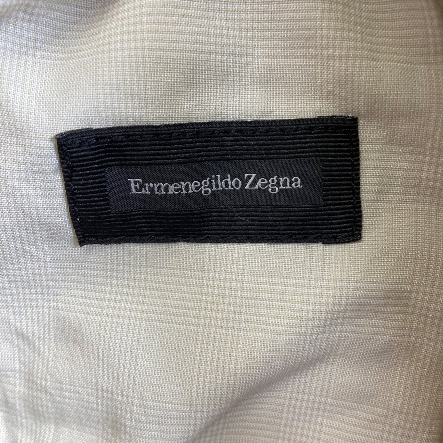 Ermenegildo Zegna Straight Chino Pants Men's 38 Beige Cotton Blend