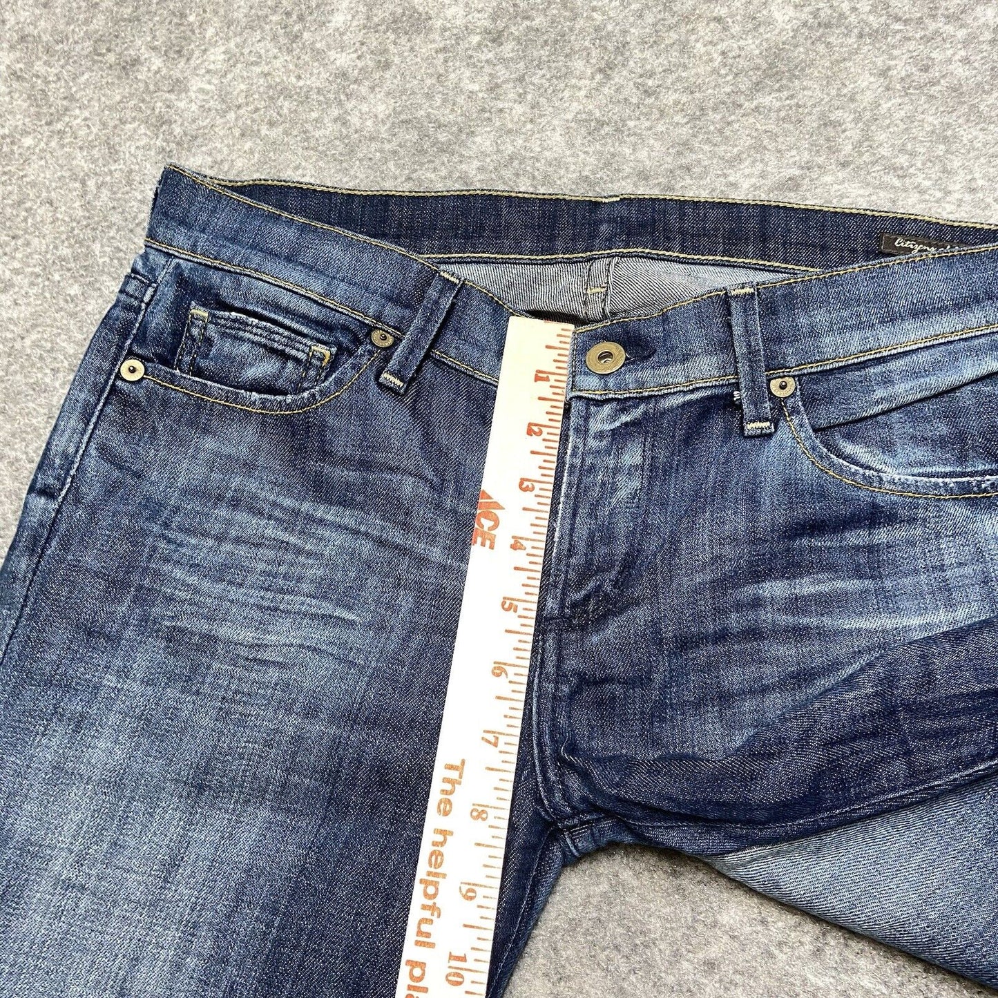 Citizens of Humanity Distressed Bootcut Jeans Women's Size 28 Dark Blue Faded