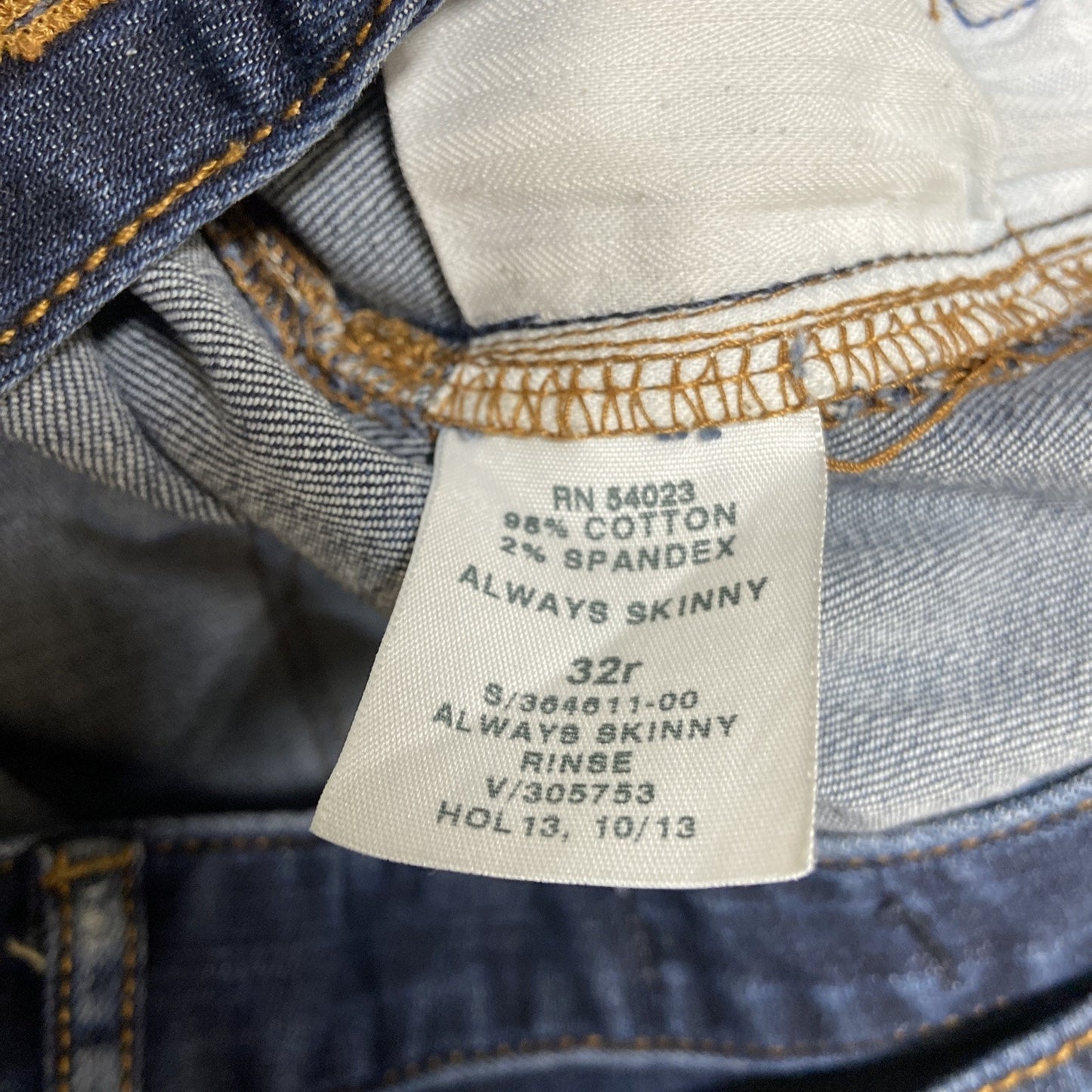 Gap 1969 Skinny Jeans Women's Size 32R Dark Blue Denim