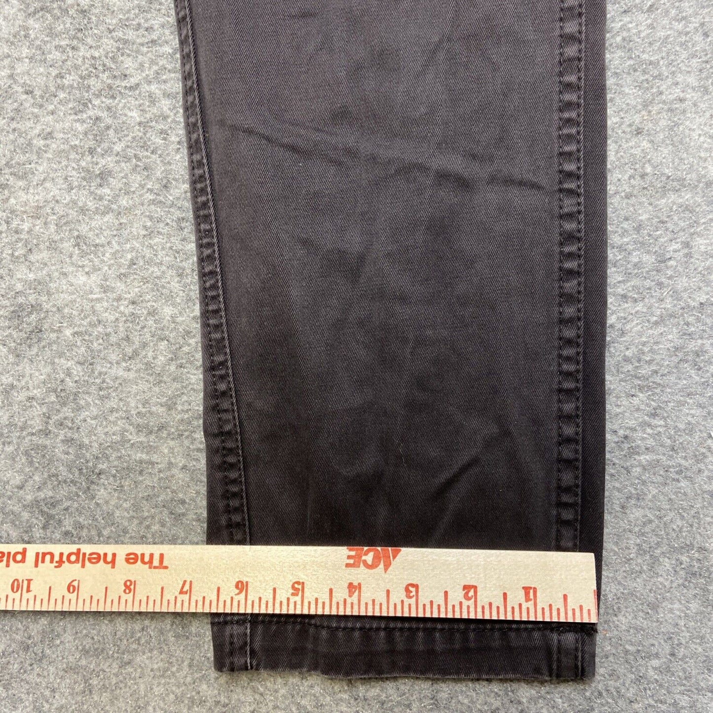 Matchstick Straight Leg Chino Pants Men's Size 34x32 Dark Gray Pants