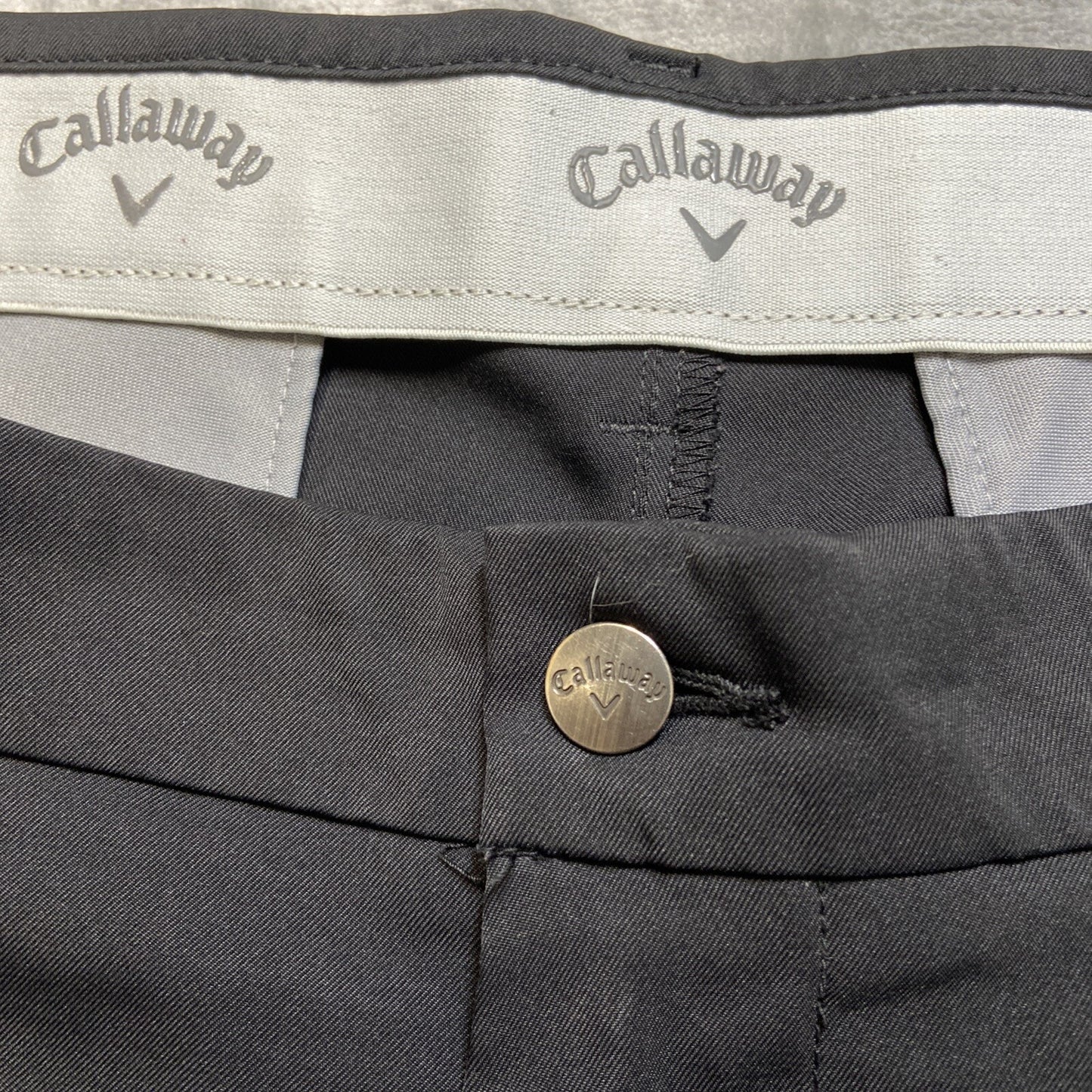 Callaway Golf Shorts Men's Size 38 Black Athletic Chino Shorts