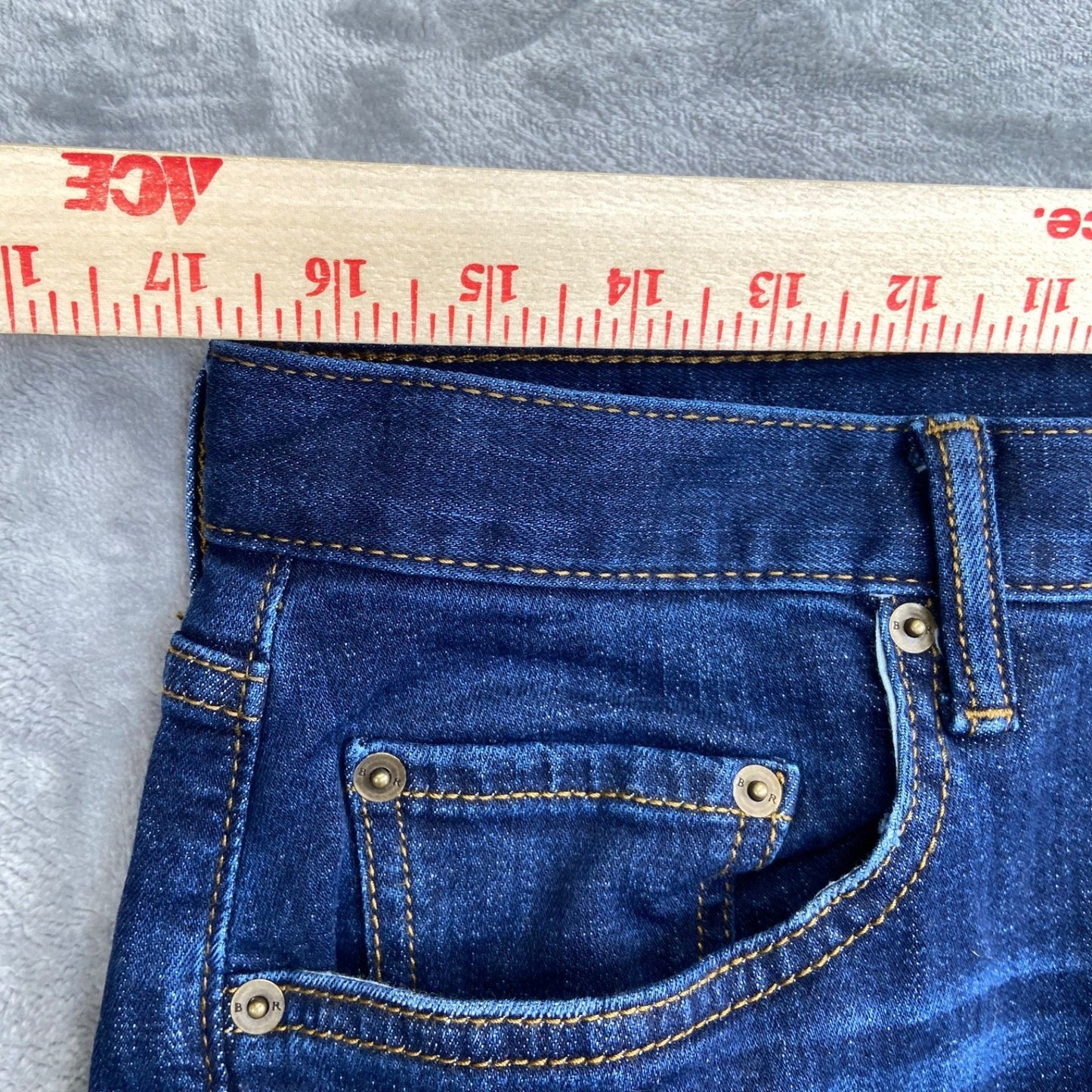 Banana Republic Men's Jeans 33x32 Athletic Fit Dark Blue Denim