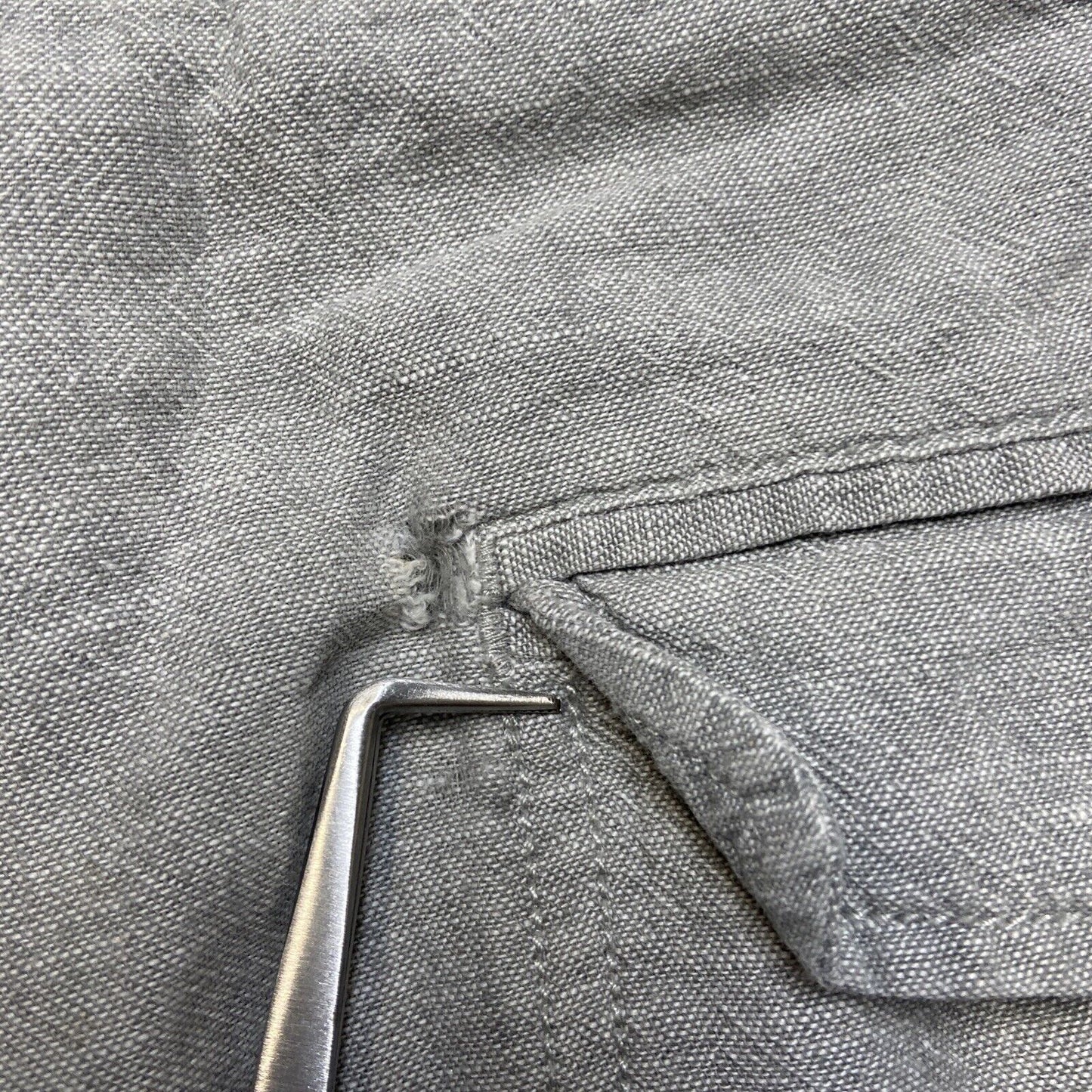 J Crew Linen Shorts Men's Size 33 Gray Shorts Summer Casual