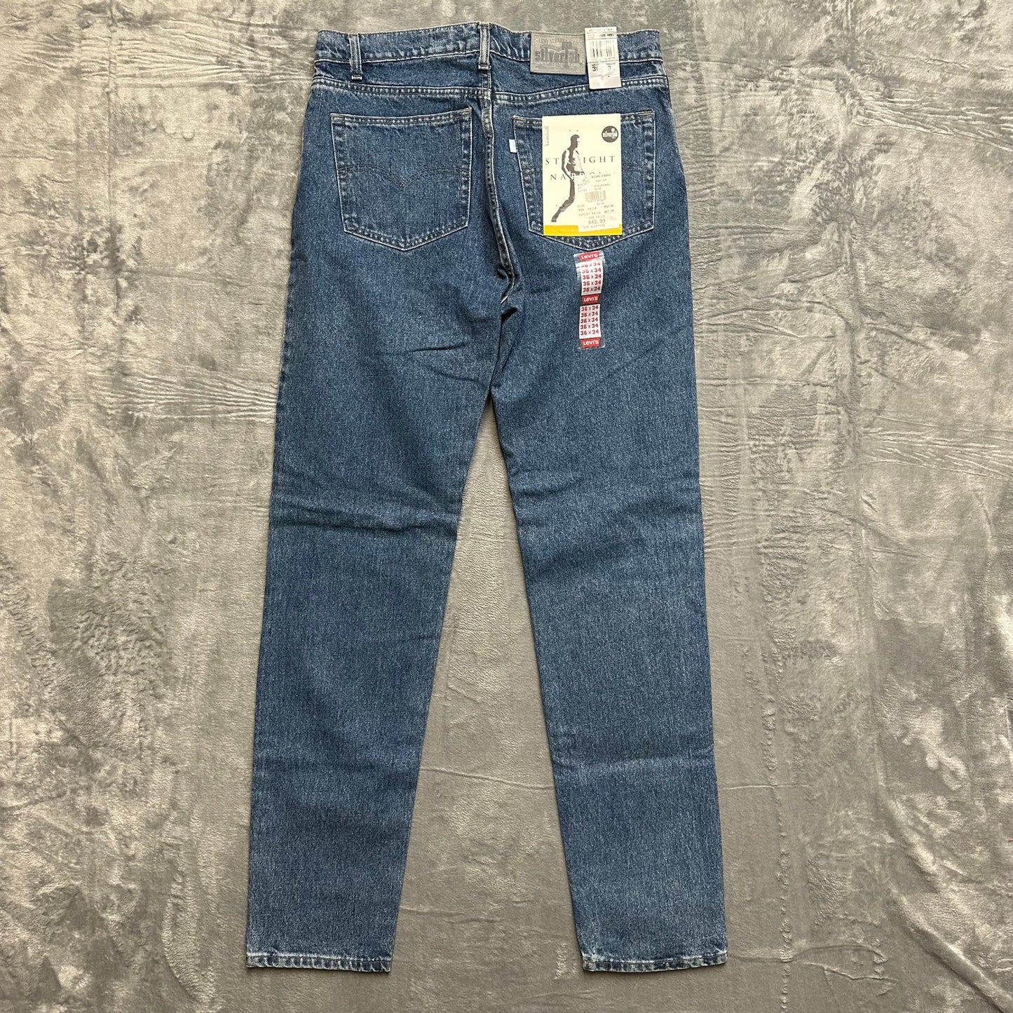 Levi's Straight Jeans Men's Sz 36x34 Blue Denim