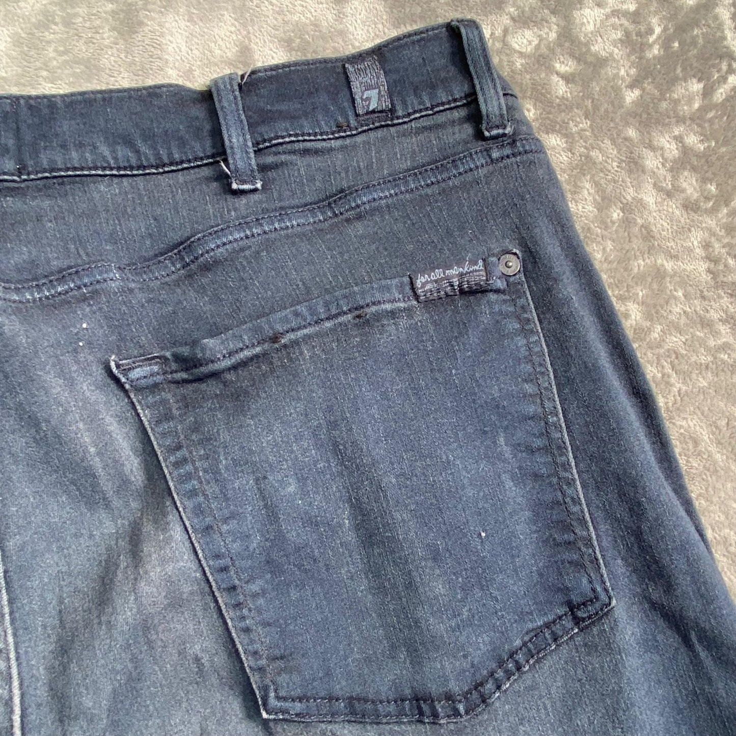 7 For All Mankind Slimmy Men's Jeans Size 38 Dark Blue Denim