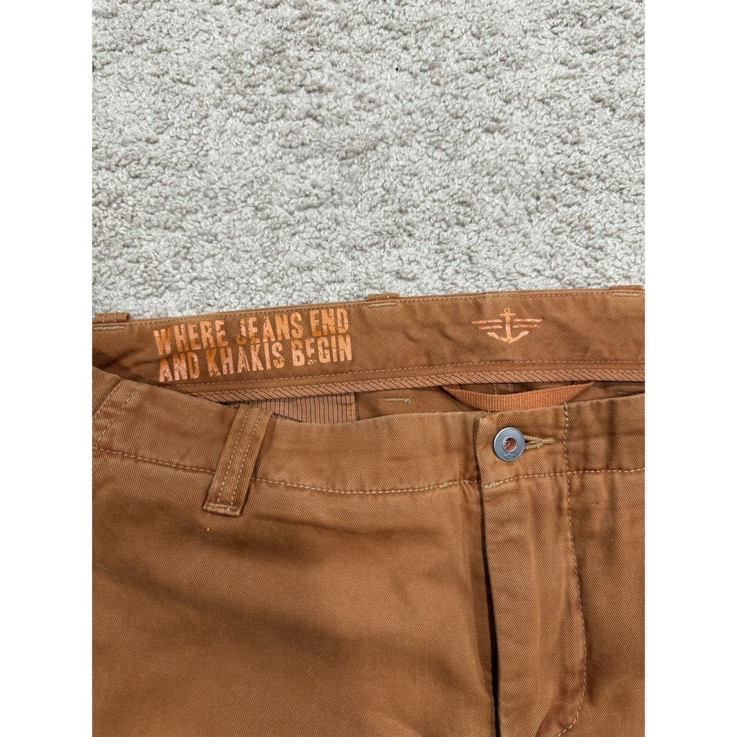 DOCKERS Alpha Collection Men's Levi's Gray Orange Jean Size 36 x 30