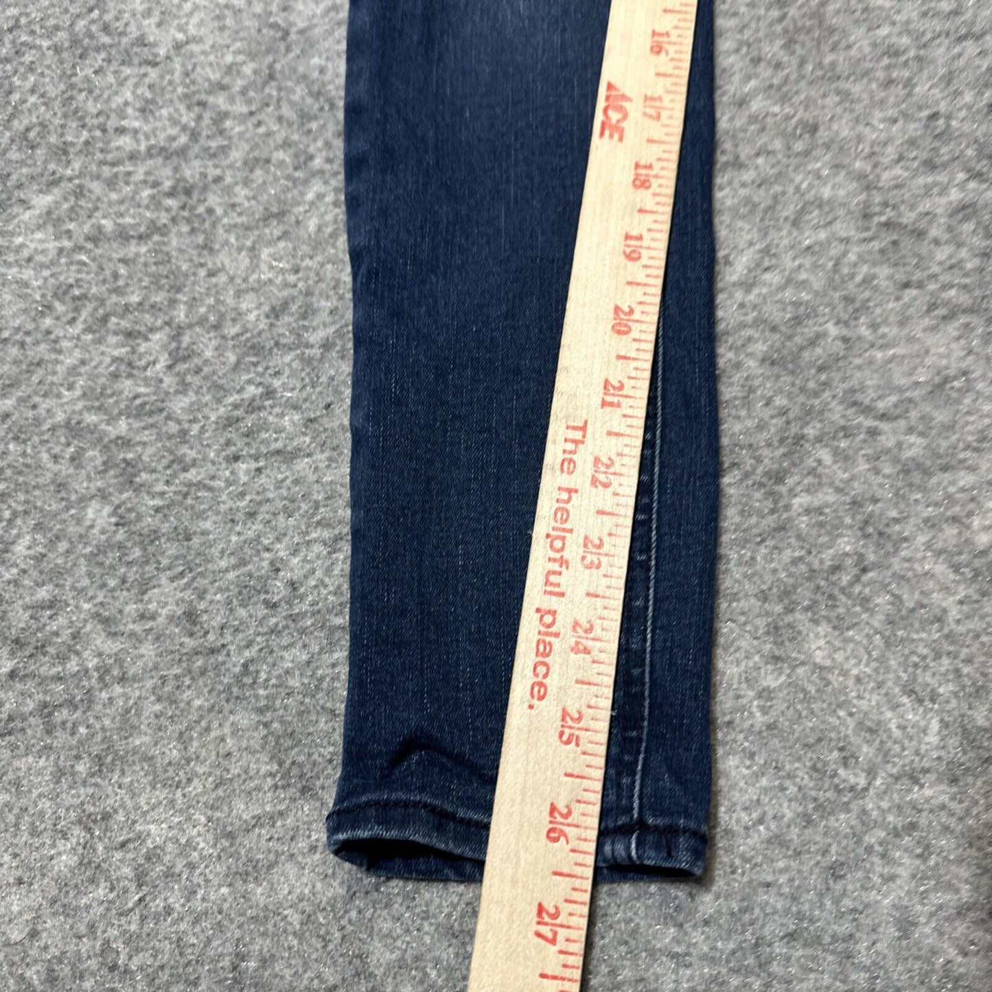 HARPER Women's Skinny Button Fly Jeans Size 25 Blue Dark Wash Denim