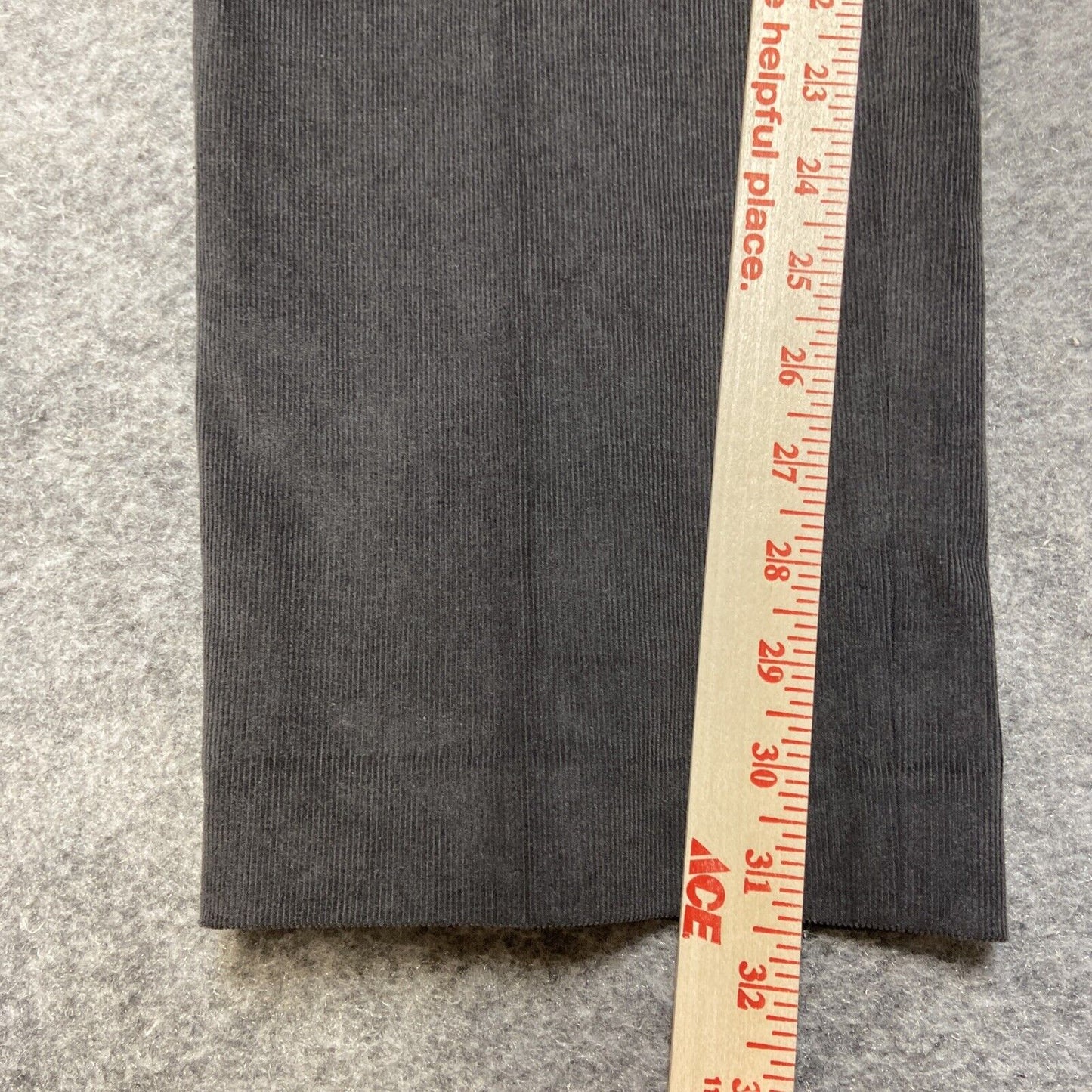 Lauren Ralph Lauren Corduroy Dress Pants Men's Size 34x32 Dark Gray Formal Pants