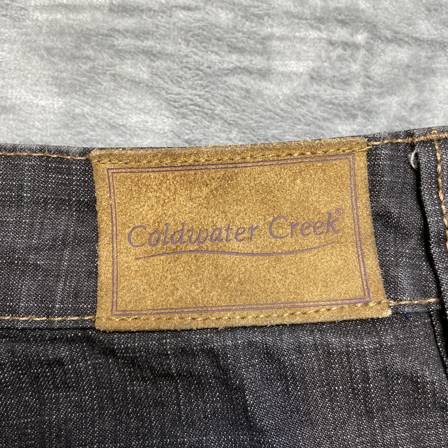 Coldwater Creek Embroidered Bootcut Jeans Women’s Size 30 Black Denim