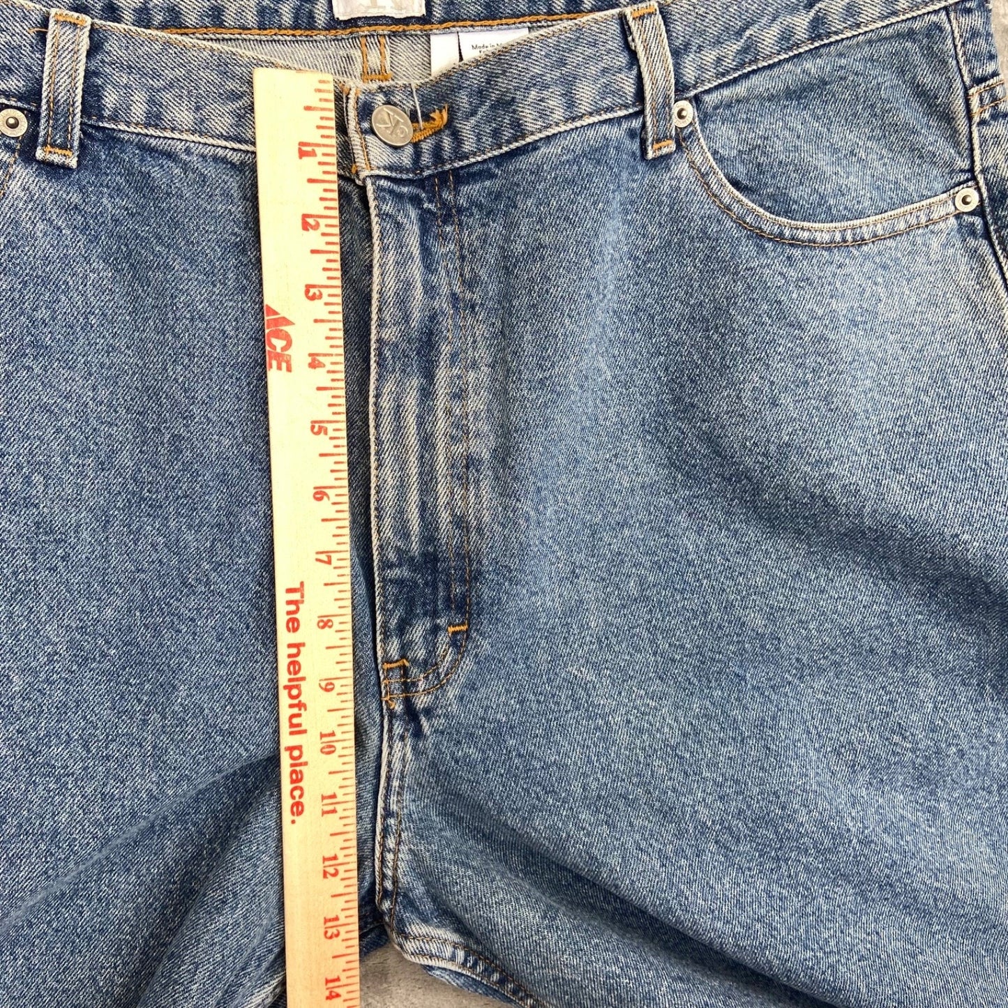 Vintage New Calvin Klein Men's Easy Fit Jeans Size 40x30 Light Blue Denim