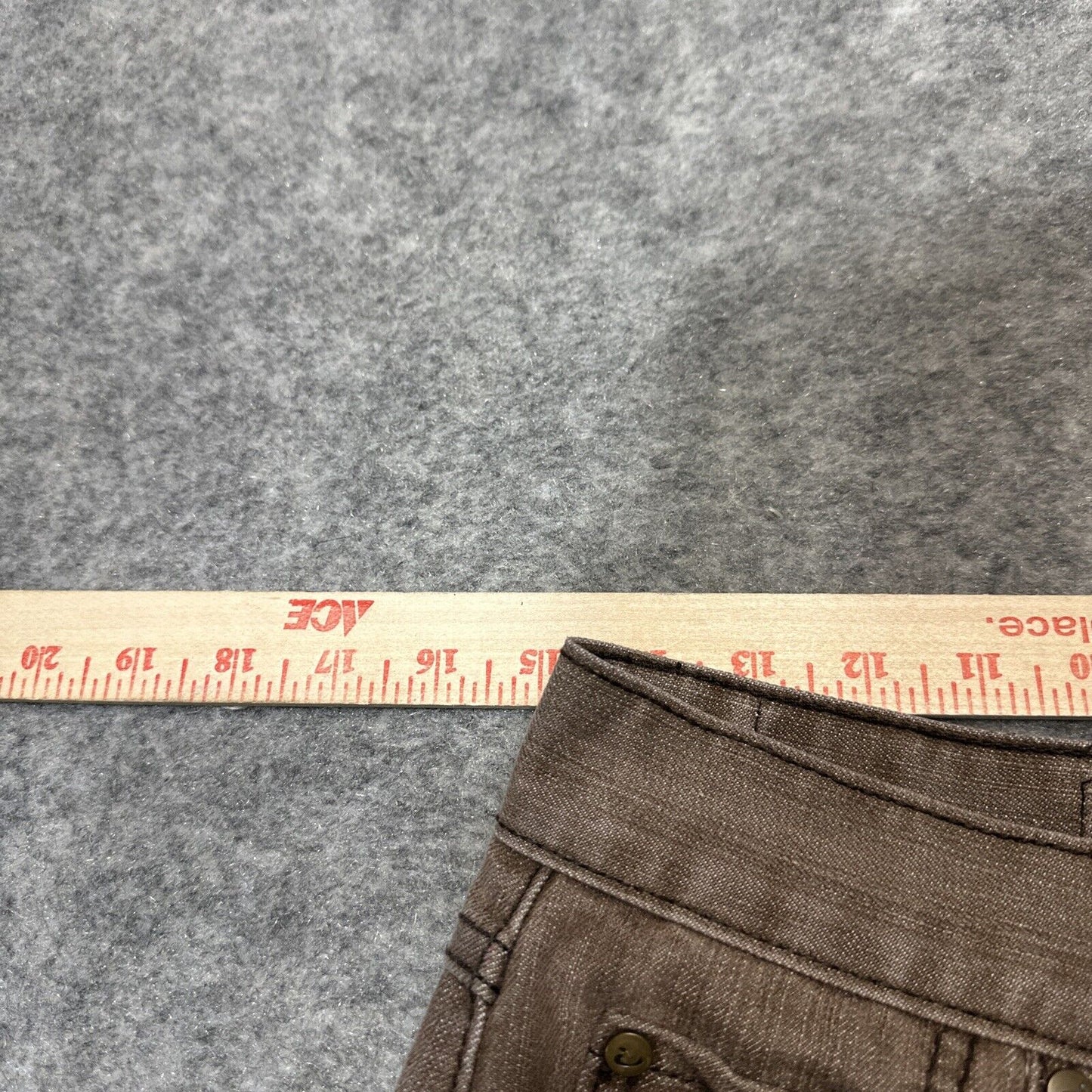 Riflessi Men's Relaxed Fit Straight Jeans Size 32x32 Brown Medium Wash Denim