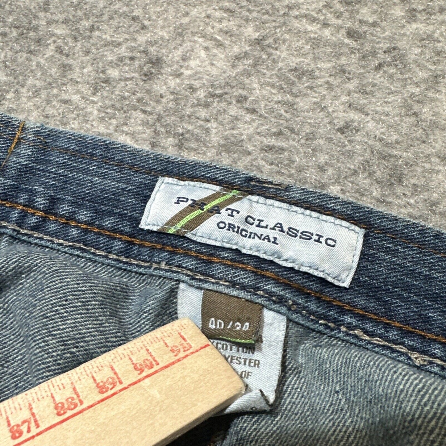 Vintage PHAT Classic Original Fit Jeans Men's 40x30 Blue Denim Skater Hemmed