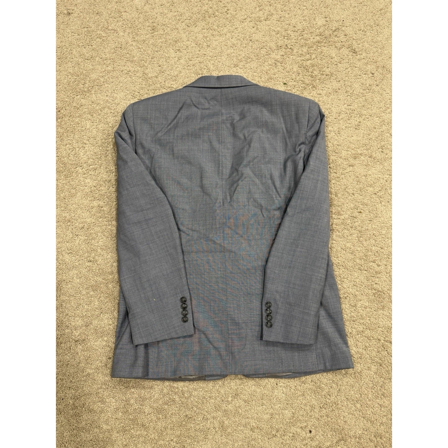 Calvin Klein Blazer Sport Coat Suit Jacket Men's Size 36 Large Gray Two Button