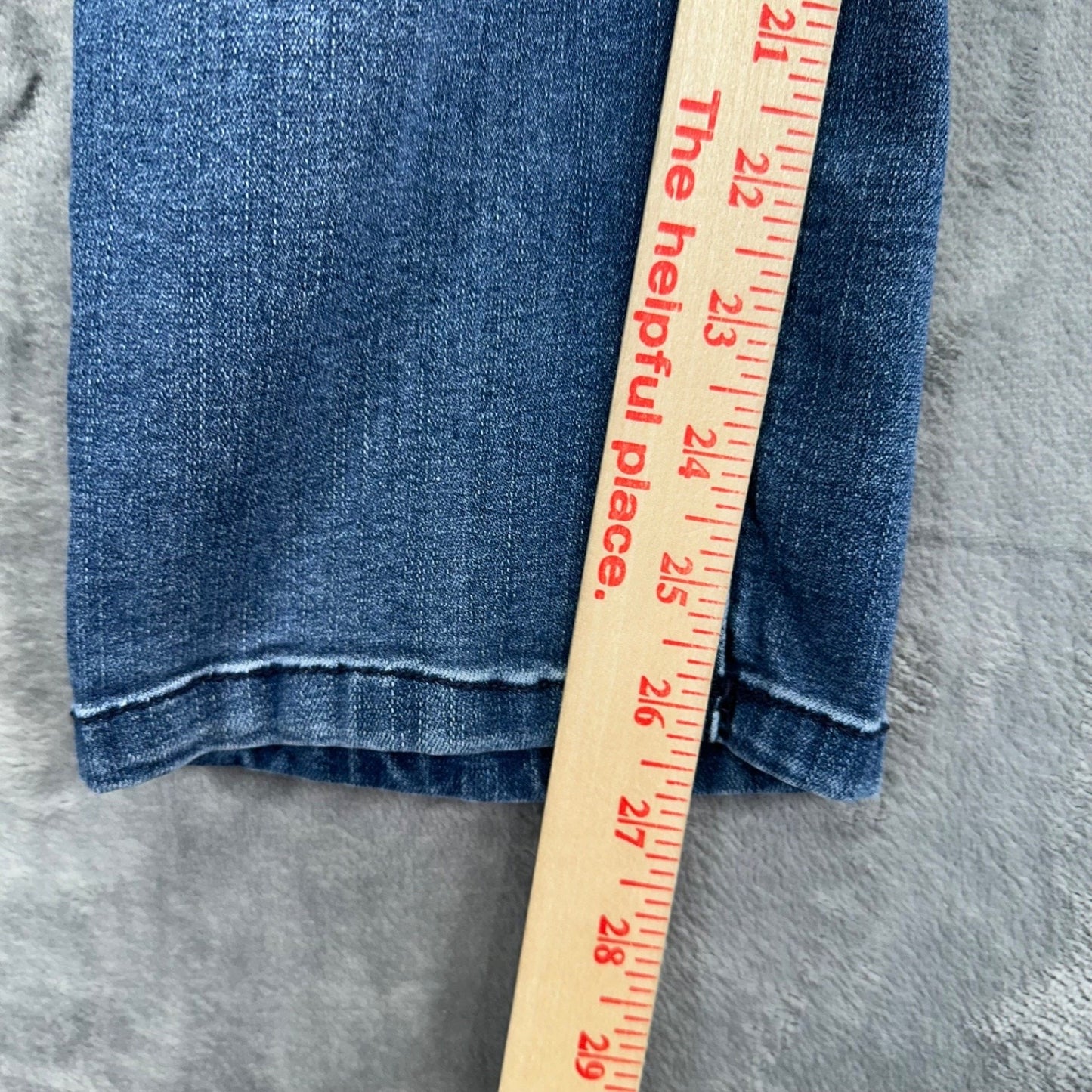Democracy Ab Solution Straight Leg Jeans Women's Size 16W Blue Distressed