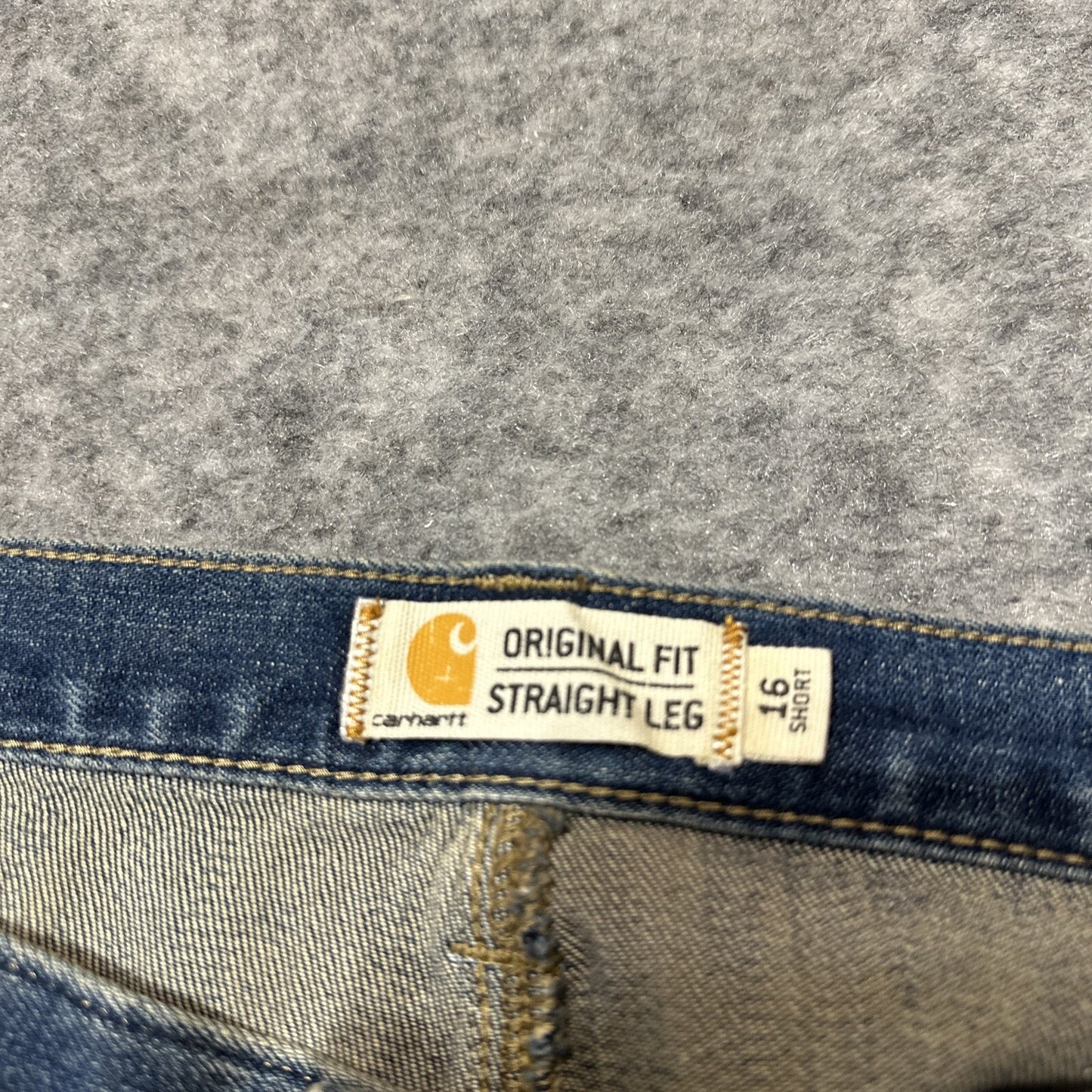 Carhartt Women's Rugged Flex Original Fit Straight Leg Jeans Size 16S Blue Denim