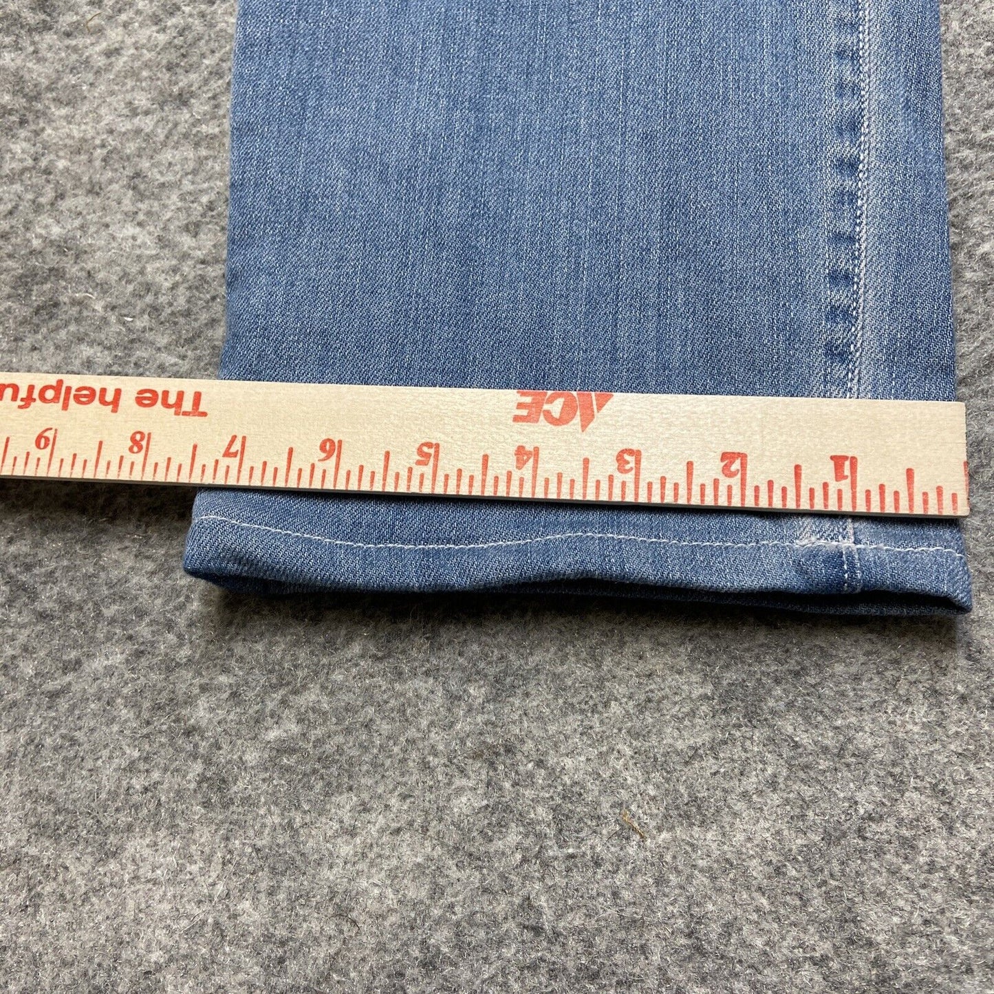 Eddie Bauer Flannel Lined Boyfriend Mid Rise Straight Jeans Women's Sz 10P Blue