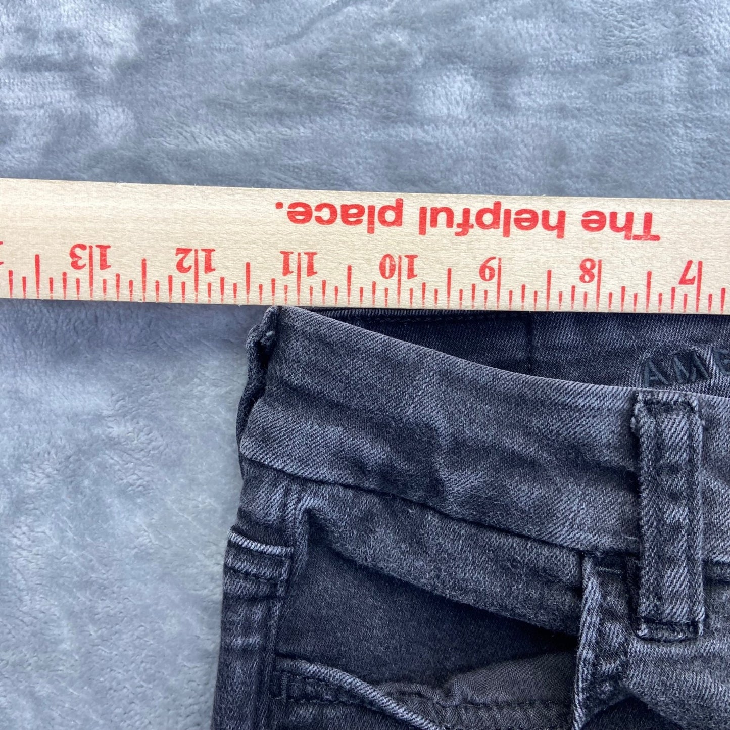American Eagle Women's Skinny Jeans Size 0 Short Black Denim
