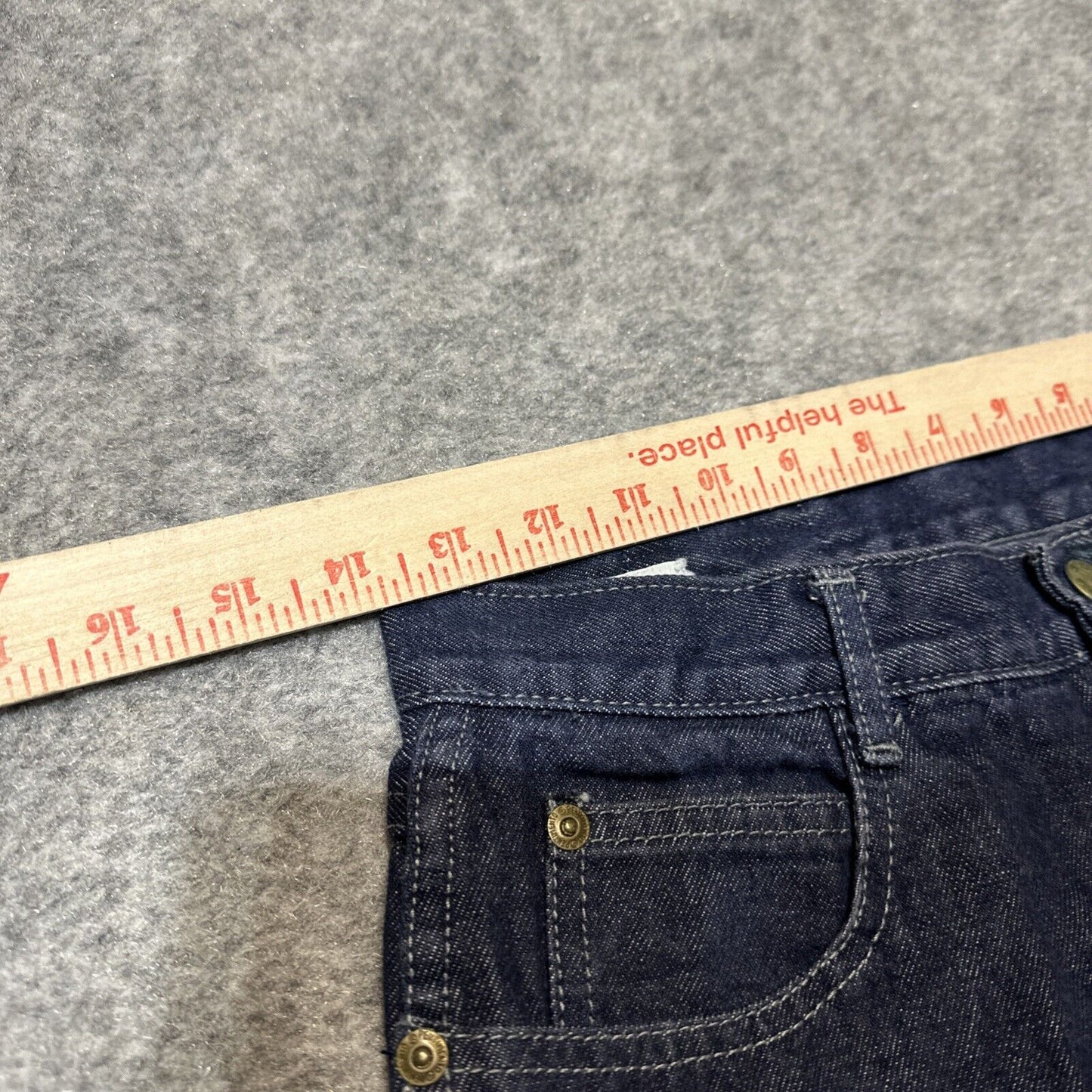 Vintage Pentimento Wide Leg Cuffed Jeans Womens Sz 11 Blue Dark Wash Retro Denim