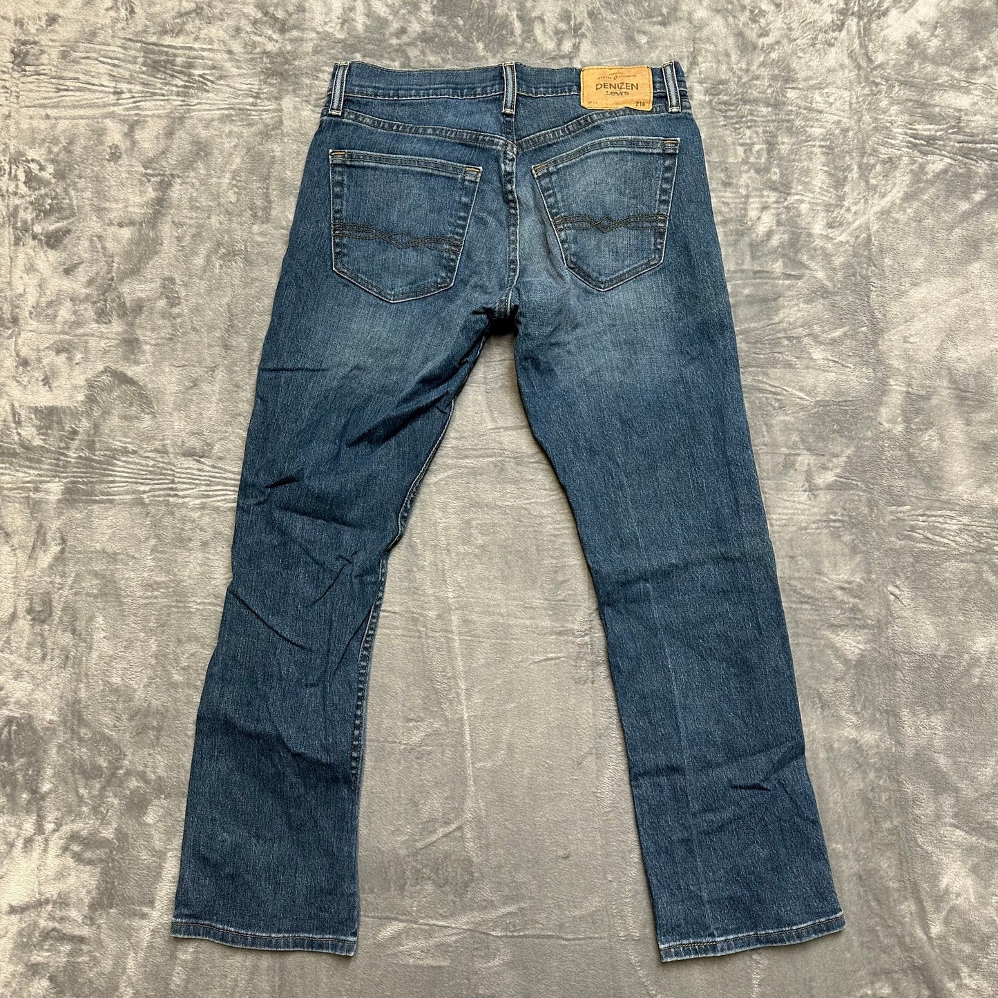 Lot of 3 Work Jeans Mens Size 30x30 Levi’s American Eagle Wrangler Blue Denim