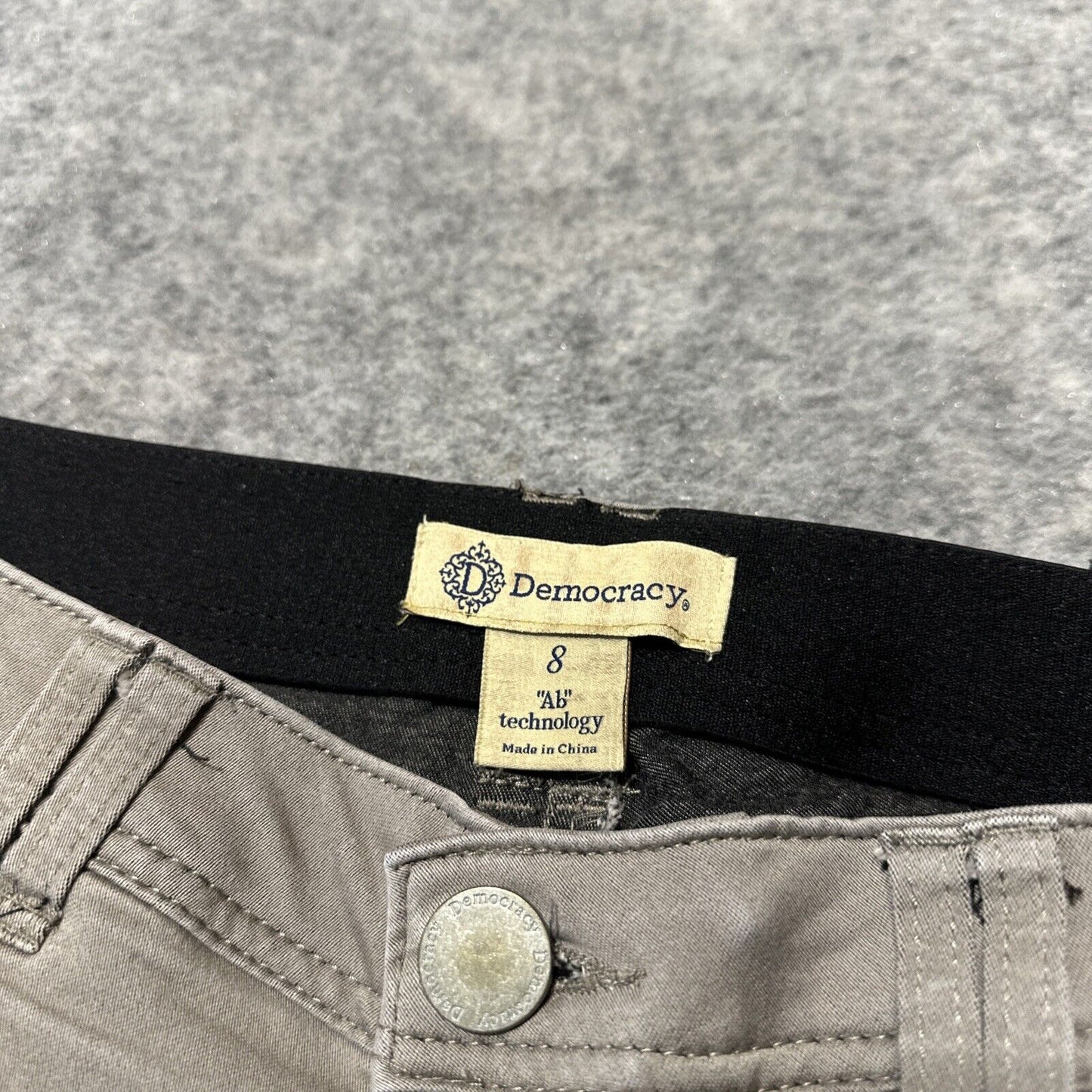 Democracy AB Technology Women's Skinny Jeans Size 8 Gray Stone Denim