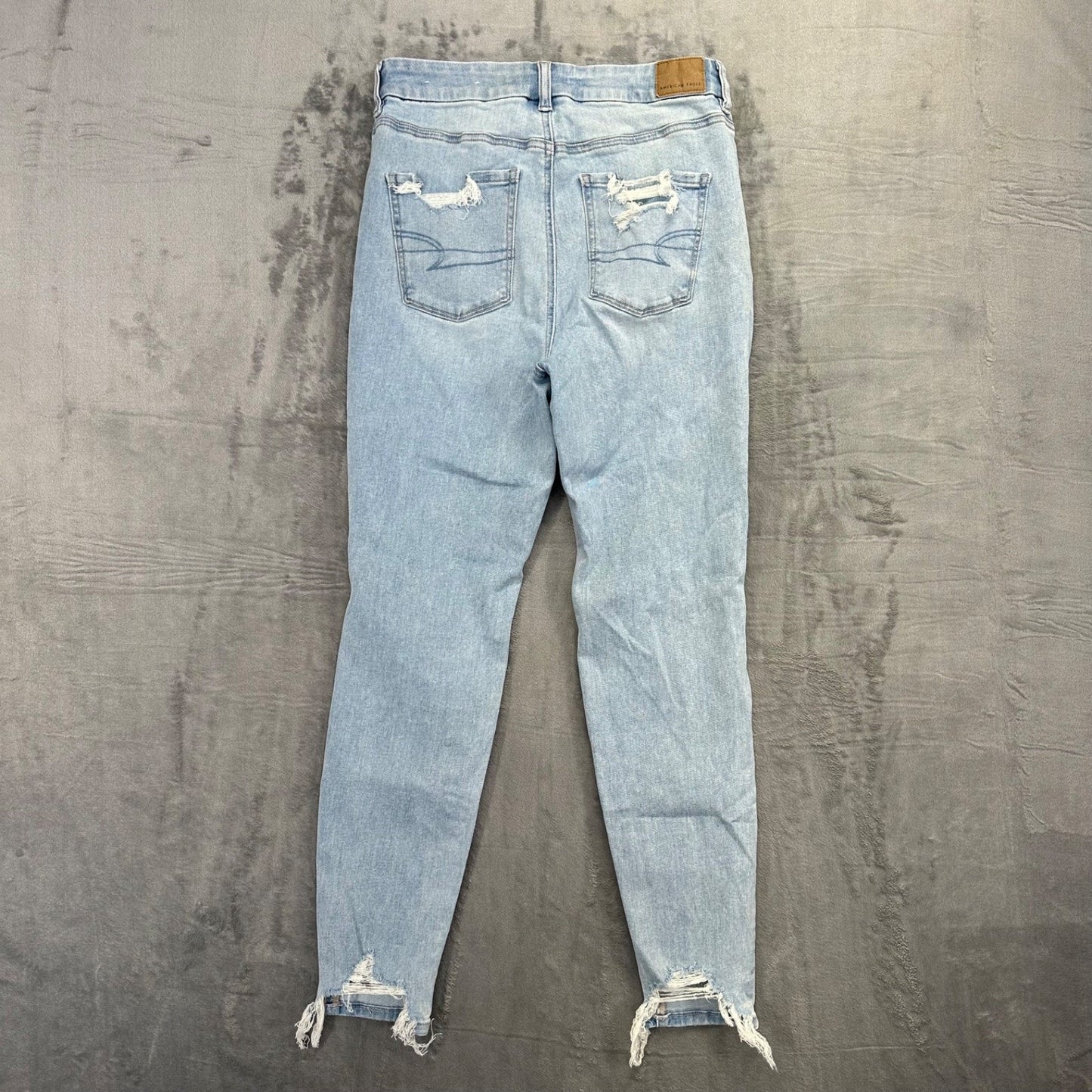 American Eagle Women's Stretch Curvy High Rise Jegging Women's 8 Reg Light Blue