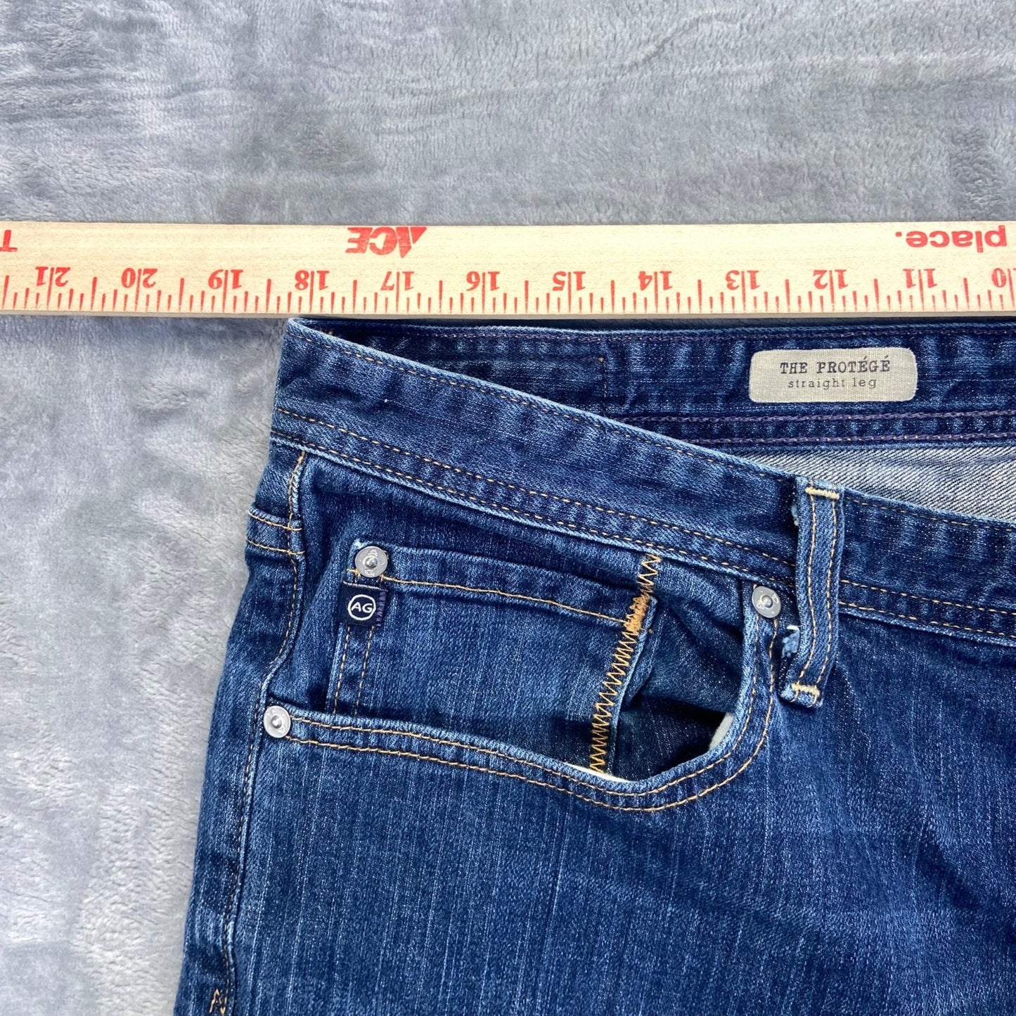 AG Adriano Goldschmied Men's The Protege Straight Leg Jeans 38x32 Blue