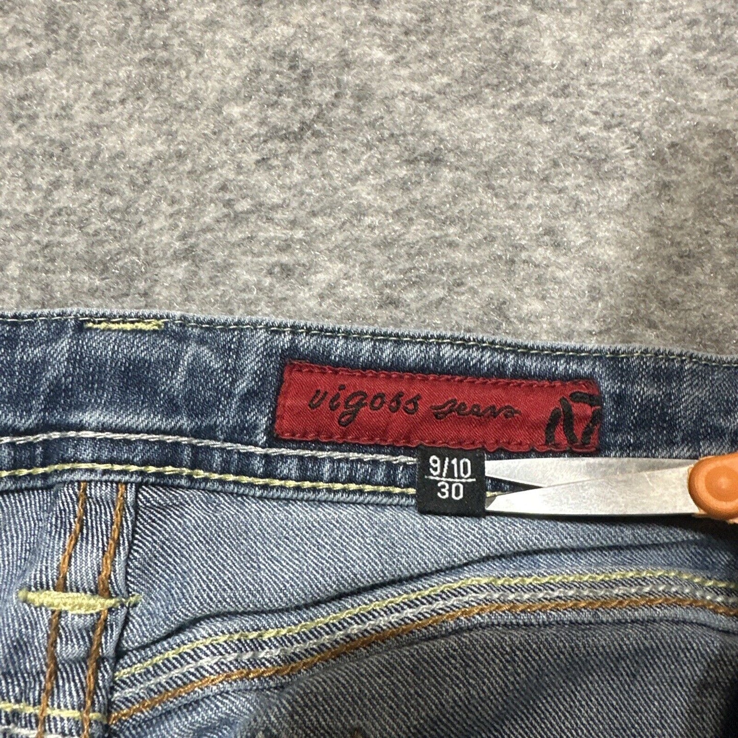 Vintage Vigoss Women's Bootcut Jeans Size 9/10 Blue Medium Wash Denim
