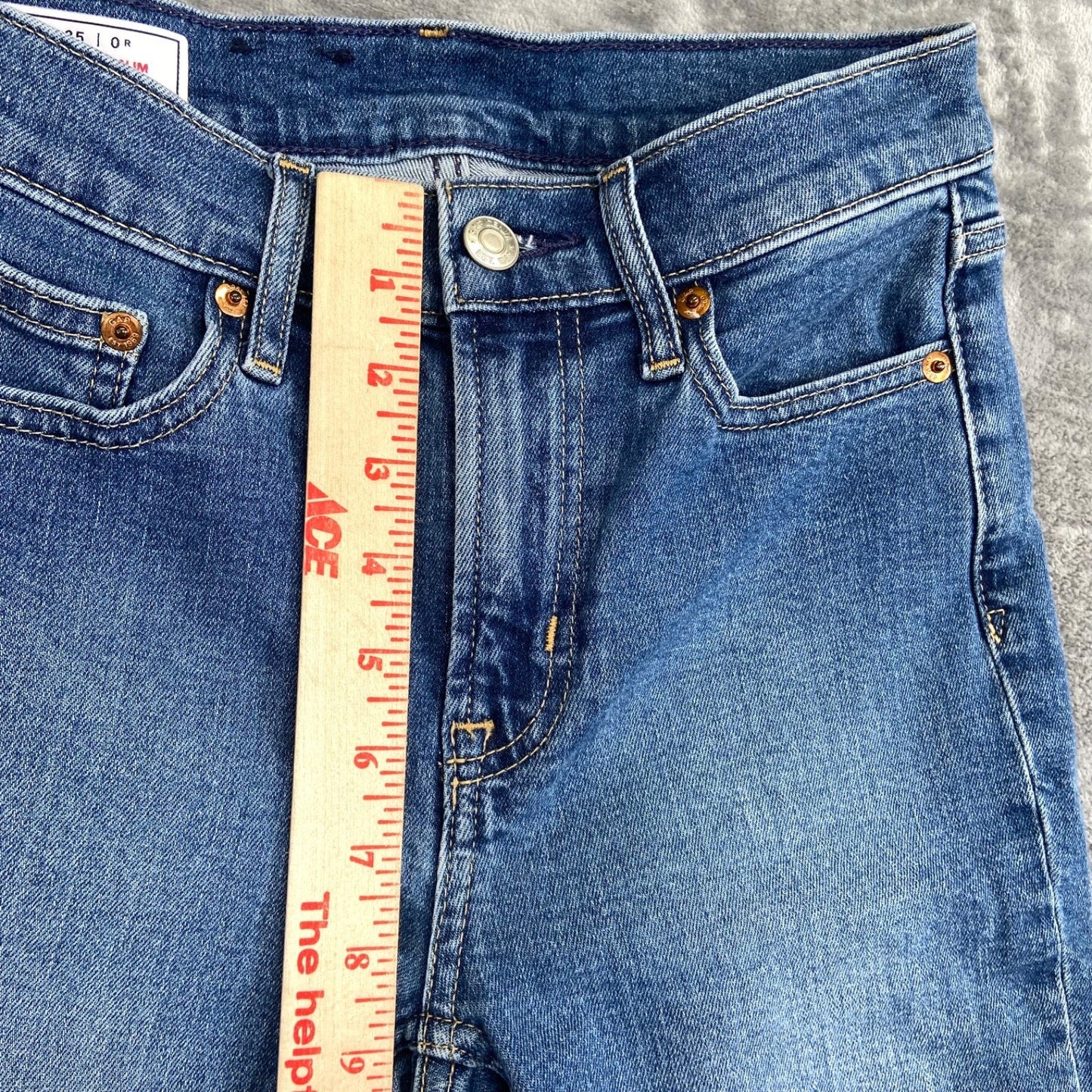 GAP Vintage Slim Jeans Women's Size 25 Medium Blue Denim Mid Rise