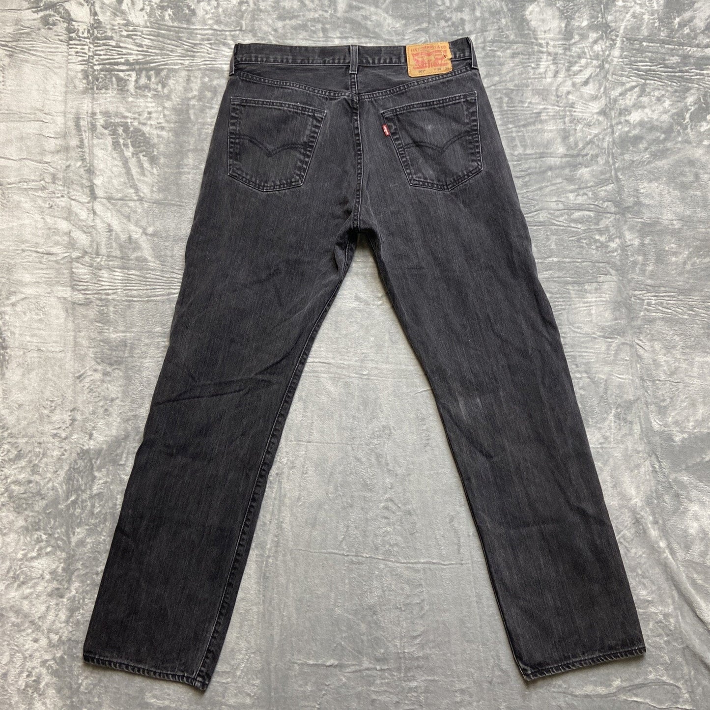 Levi’s 501 Straight Jeans Men’s Size 36x34 Black Denim