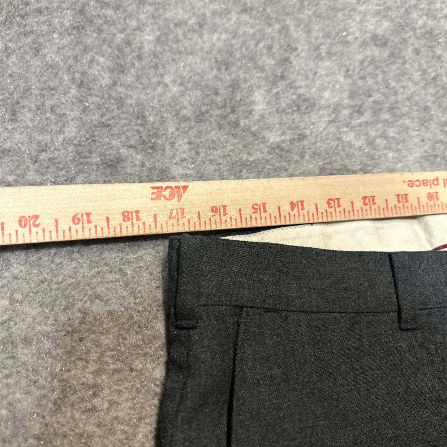 Vintage DAKS Dress Pants Men's Size 36x32 Dark Gray Polyester Pants
