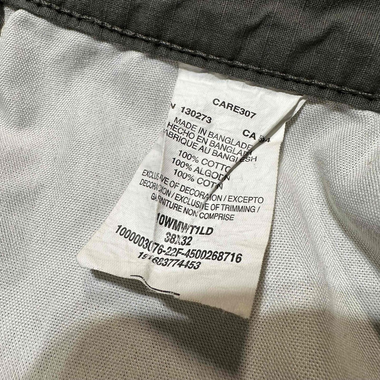 Wrangler Workwear Men's Bootcut Cargo 5 Pocket Design Pants 38x32 Green Dark