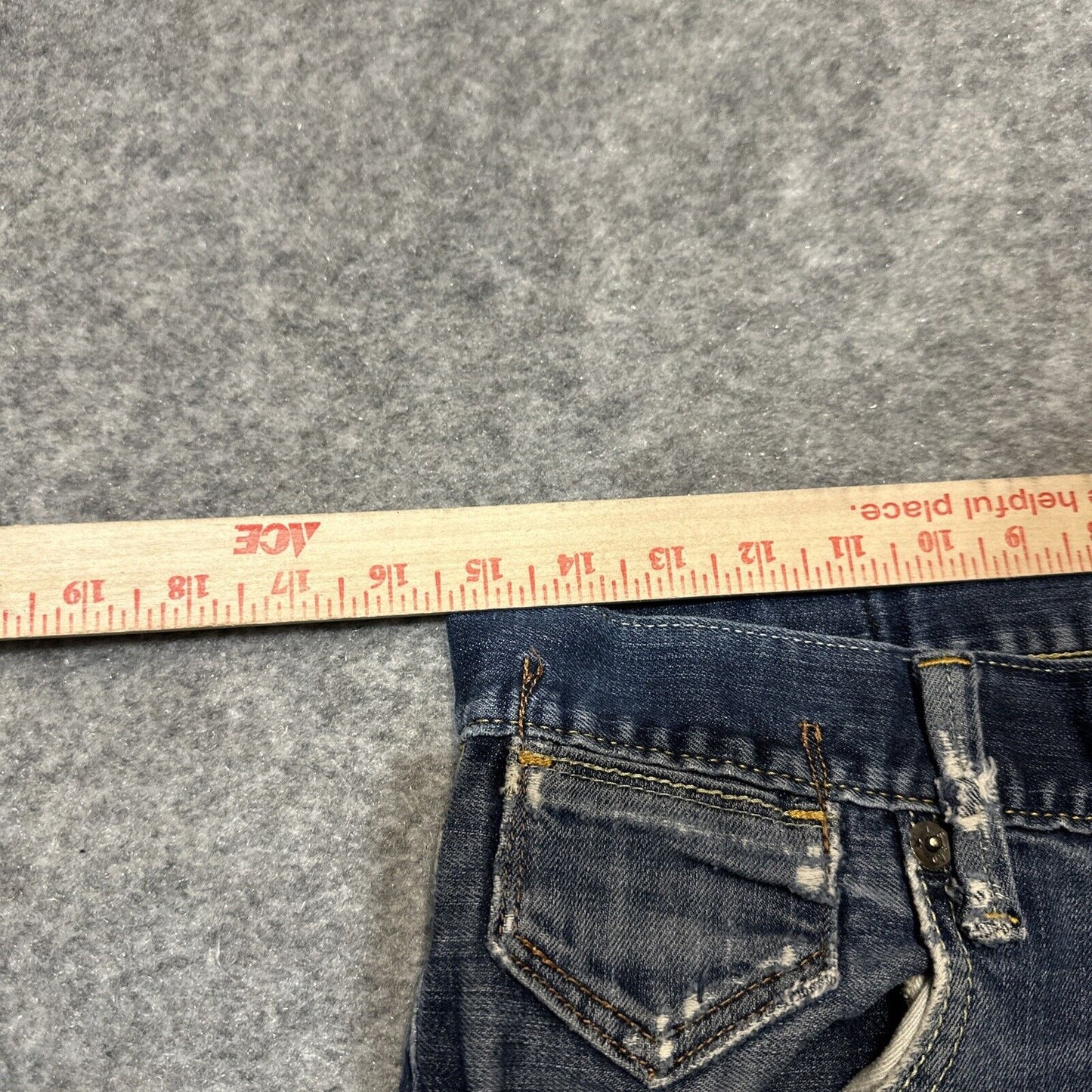 Levi's L531 Men's Distressed Straight Jeans Size 32x29 Blue Dark Denim