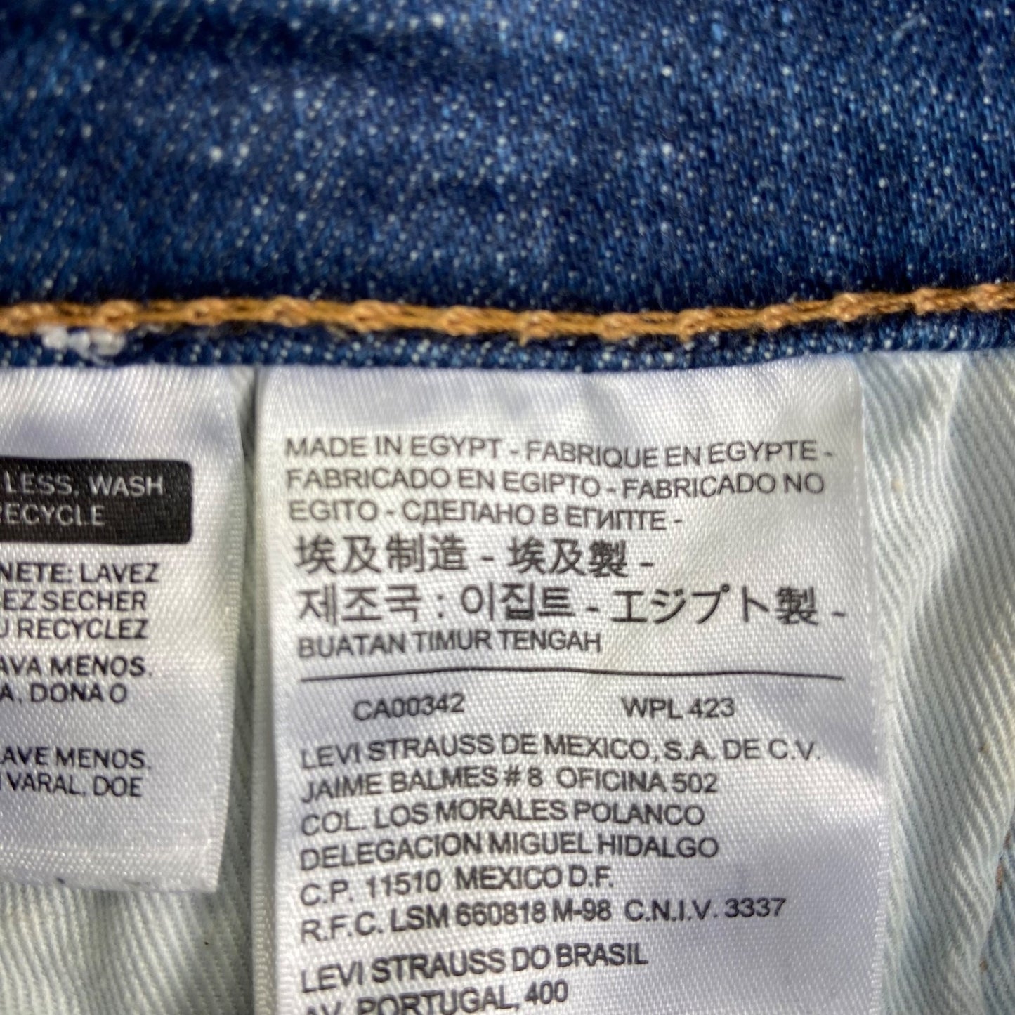 Levi's 541 Athletic Fit Men's Jeans 32x34 Dark Blue Denim Casual