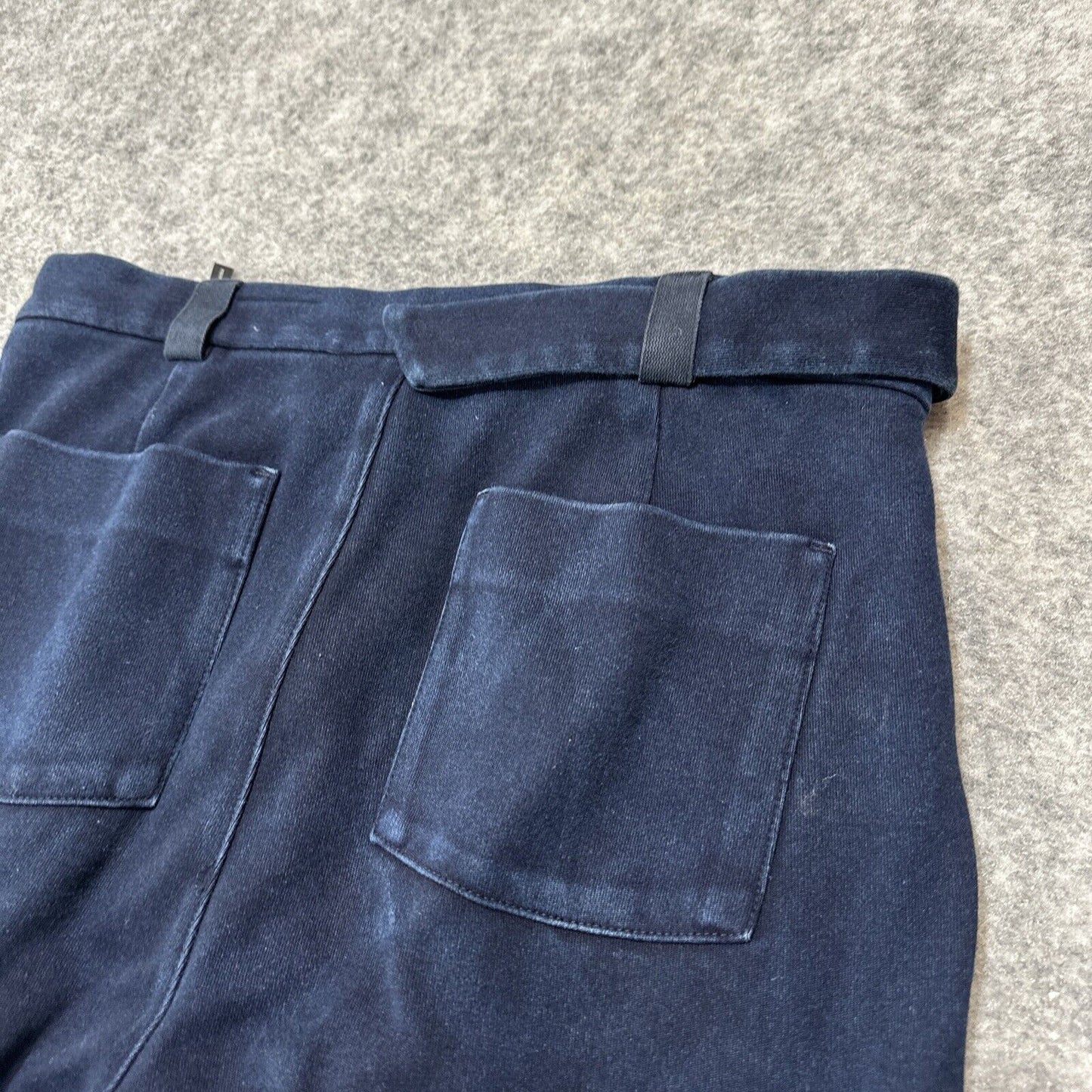 AG Adriano Goldschmied Natalie Women's Pants Size 31 Navy Blue Strap Pants