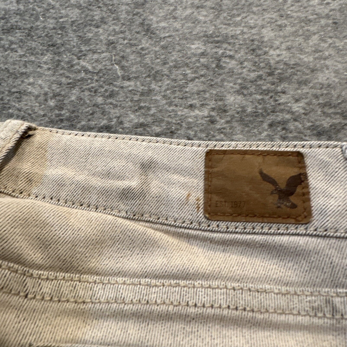 American Eagle Stretch Women's Jegging Size 00 Beige Light Wash Denim