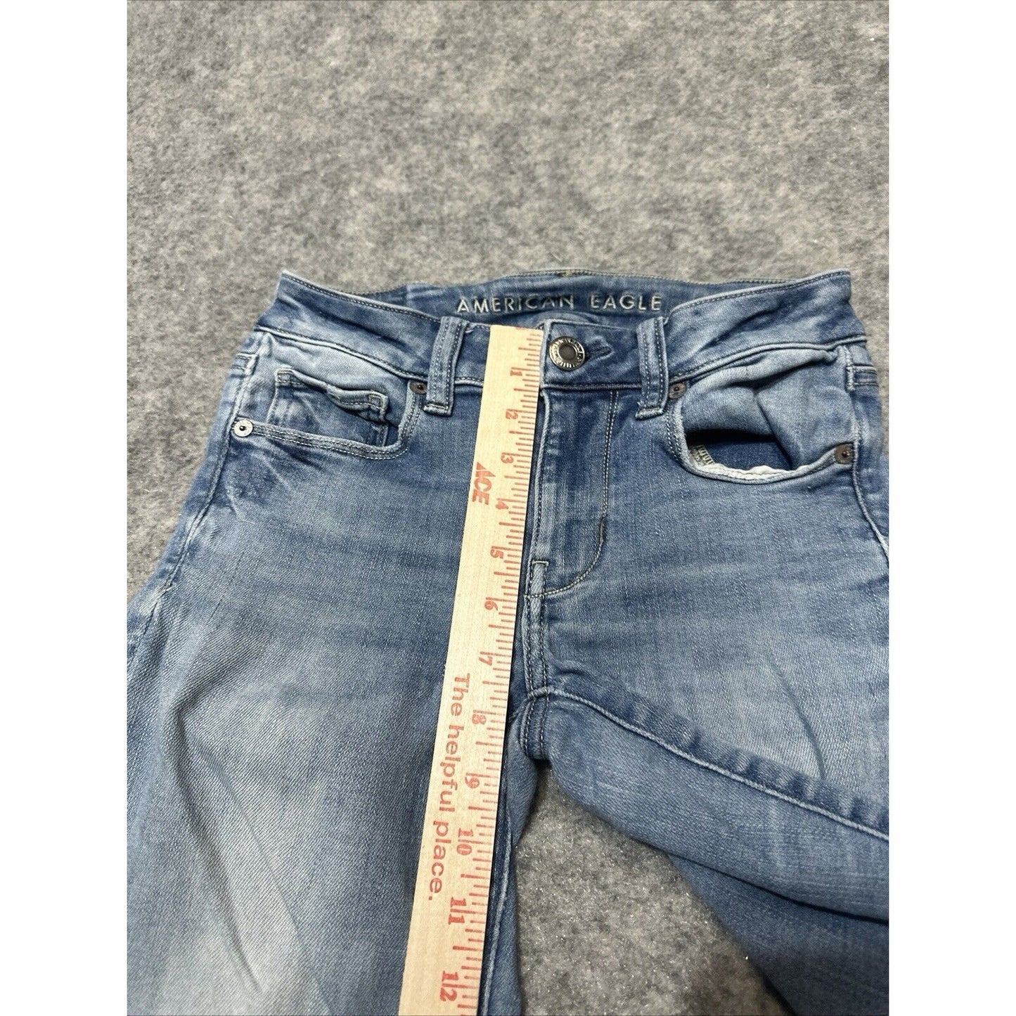 American Eagle Next Level Stretch Women's Skinny Jeans Size 2 Blue Light Wash
