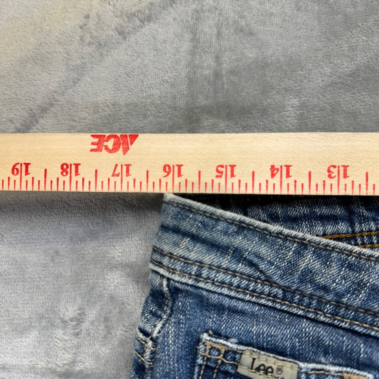 Lee Women's Midrise Bootcut Jeans Size 14M Blue Denim #534424